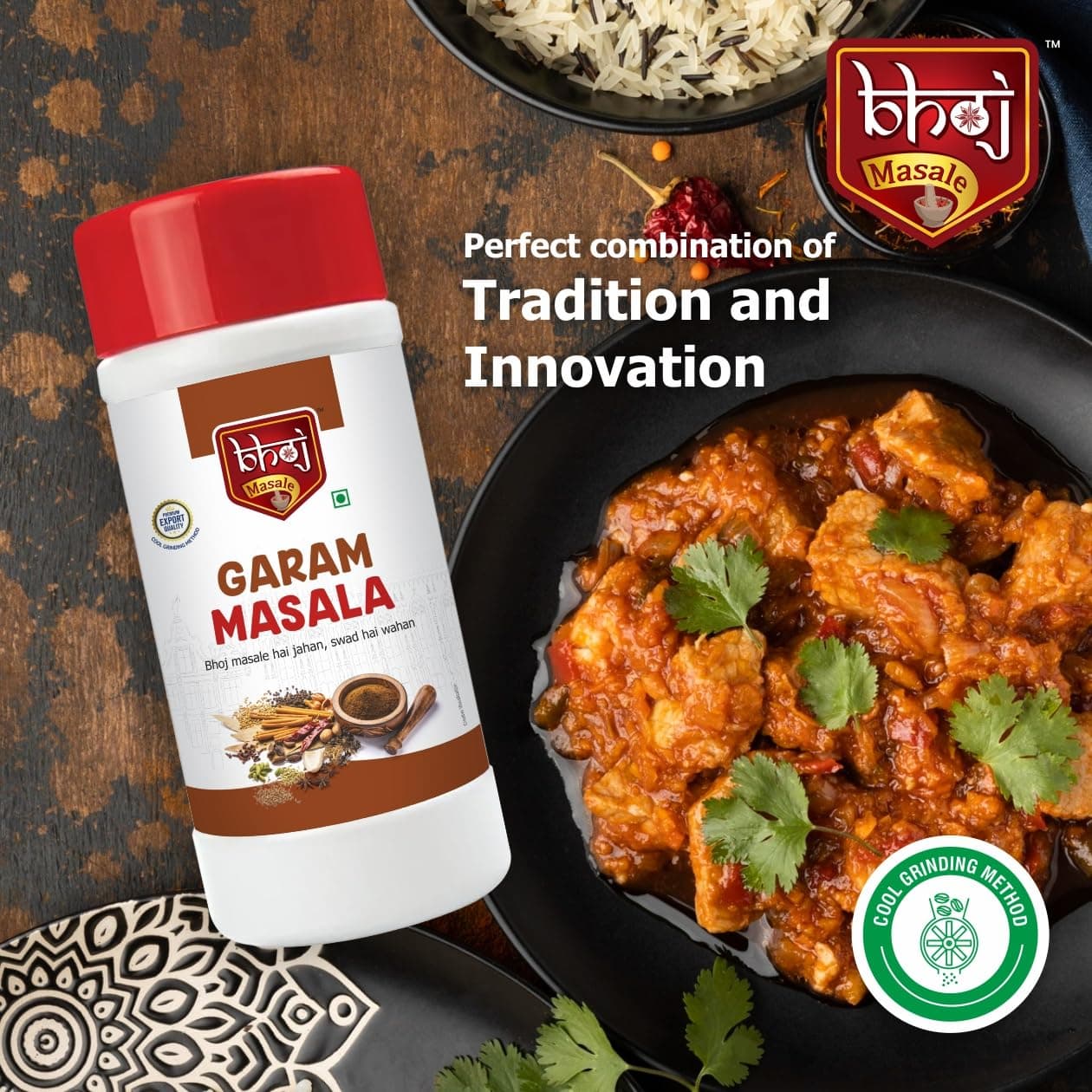 Bhoj Masale Royal Garam Masala | Powder | Spices 450GM | Exotic Blend of Ingredients for Daily cooking | Aromatic Garam Masala| Rich in Flavor | Naturally Processed and No Preservatives. No Onion and No Garlic ( Jain Masale ) — image 7