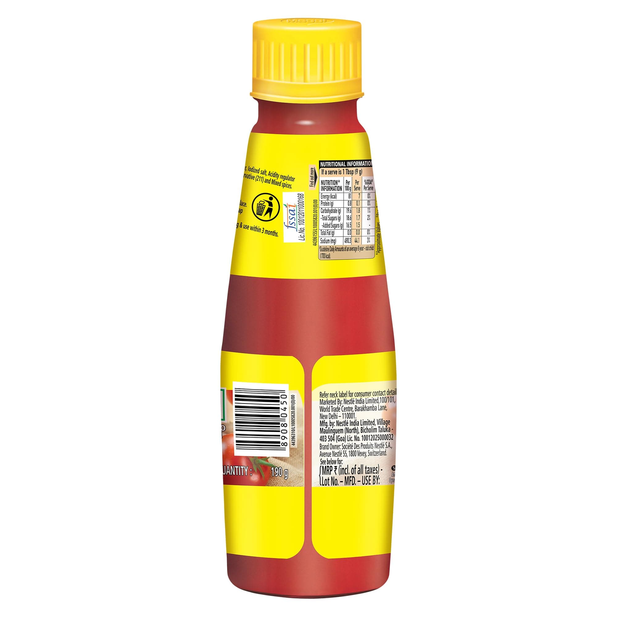 MAGGI Rich Tomato Sauce, No Onion No Garlic, 190g — image 3
