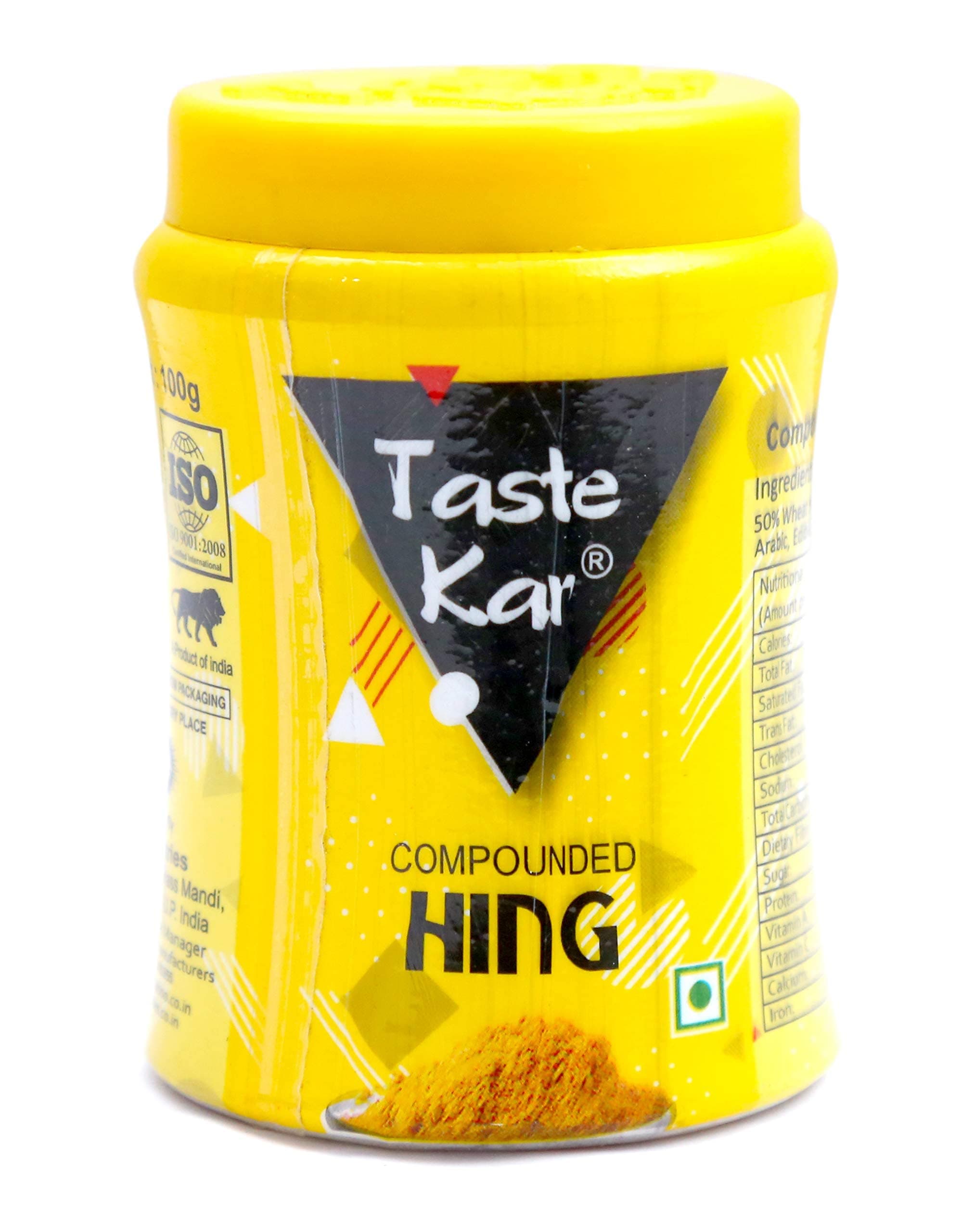 TasteKar Compounded Asafoetida Powder Jar - 100 Gm Natural Strong Hing
