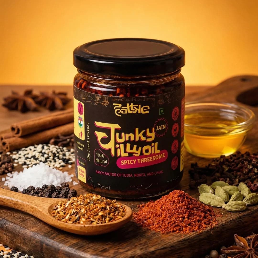 Satvik Sanatani Sawaminaryan, Jain, Vegan Tangy Street-Style ChatPata Spice Masala | Blend Natural Ingredients Cumin, Coriander, Pudina, Pink & Black Salt | No Preservatives | FSSAI Certified | No Onion No Garlic | Pack In Premium Organic Glass Jar With Steel Cap (200g, Chaat Masala) — image 3