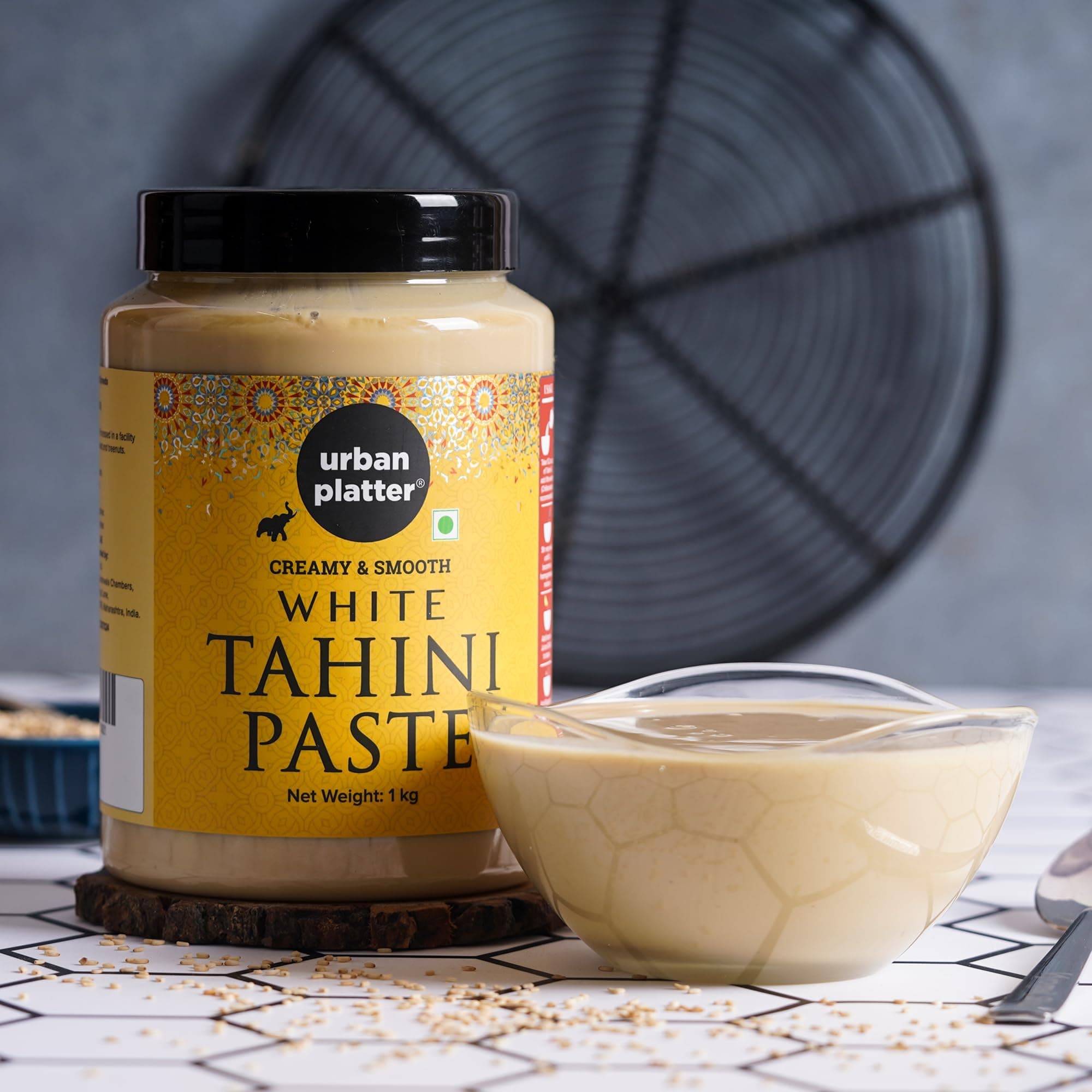 Urban Platter Tahini Paste, 1kg (Smooth & Creamy White Sesame Paste, No Additives, Ideal for Hummus, Shawarma Sauce, Baba Ghanoush & Salad Dressings) — image 5