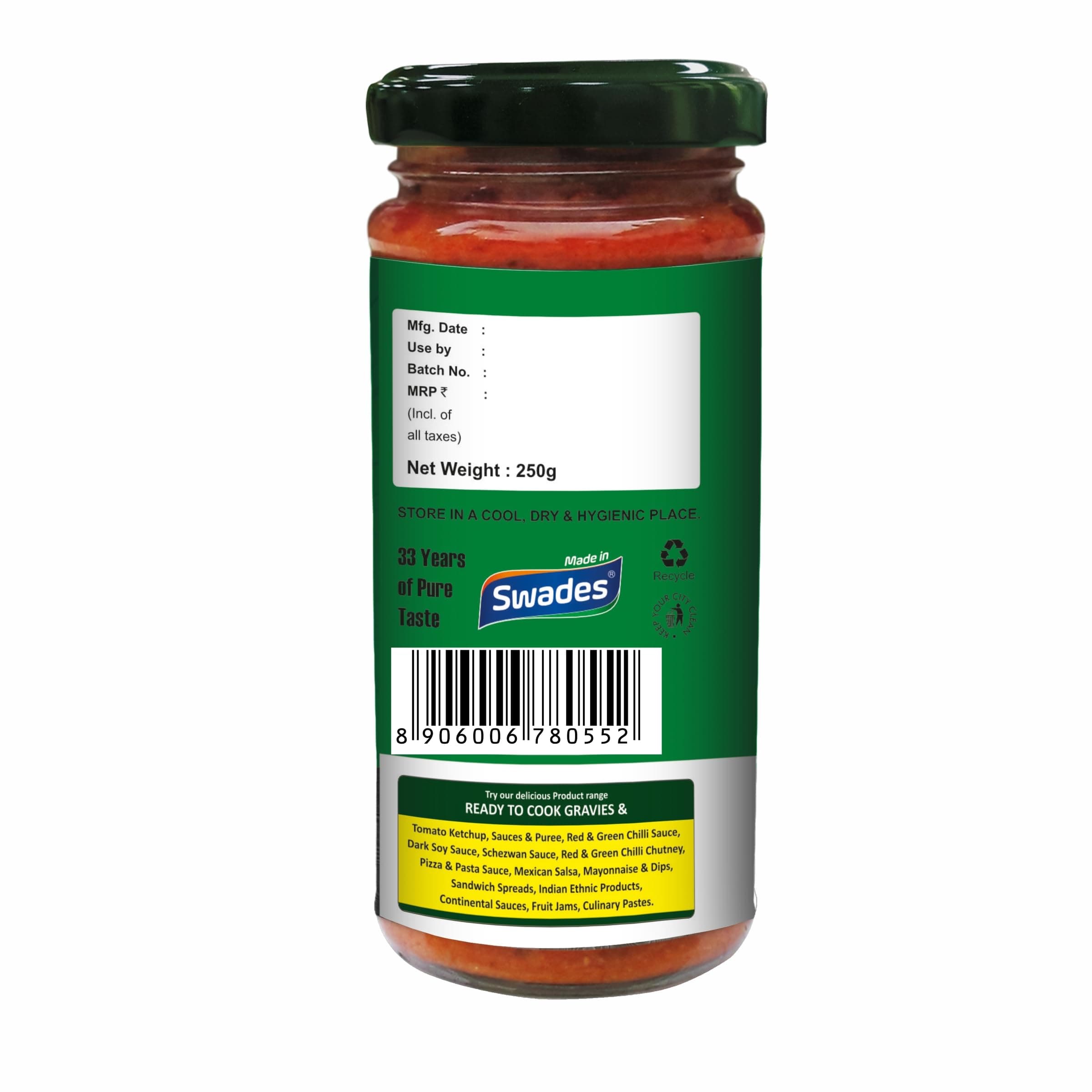 Surabhi Jain Pizza Pasta Sauce | No Onion No Garlic | Natural Ingredients - 250g (Pack of 2) — image 2