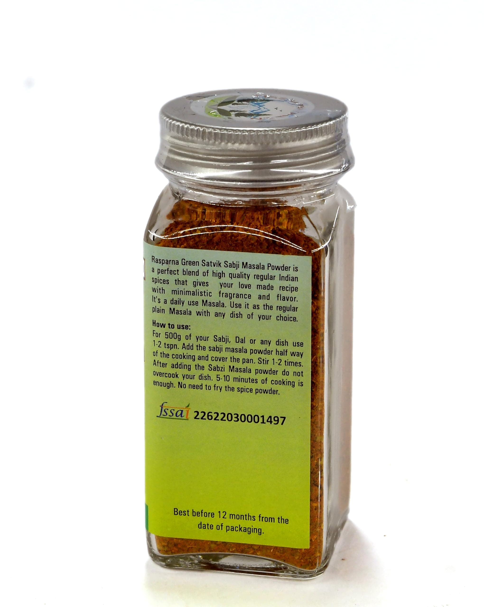 Rsaparna Green All Pure Homemade Satvik Sabji Masala Powder | No synthetic Flavor | No Garlic-Onion | Mild & classic Taste — image 3