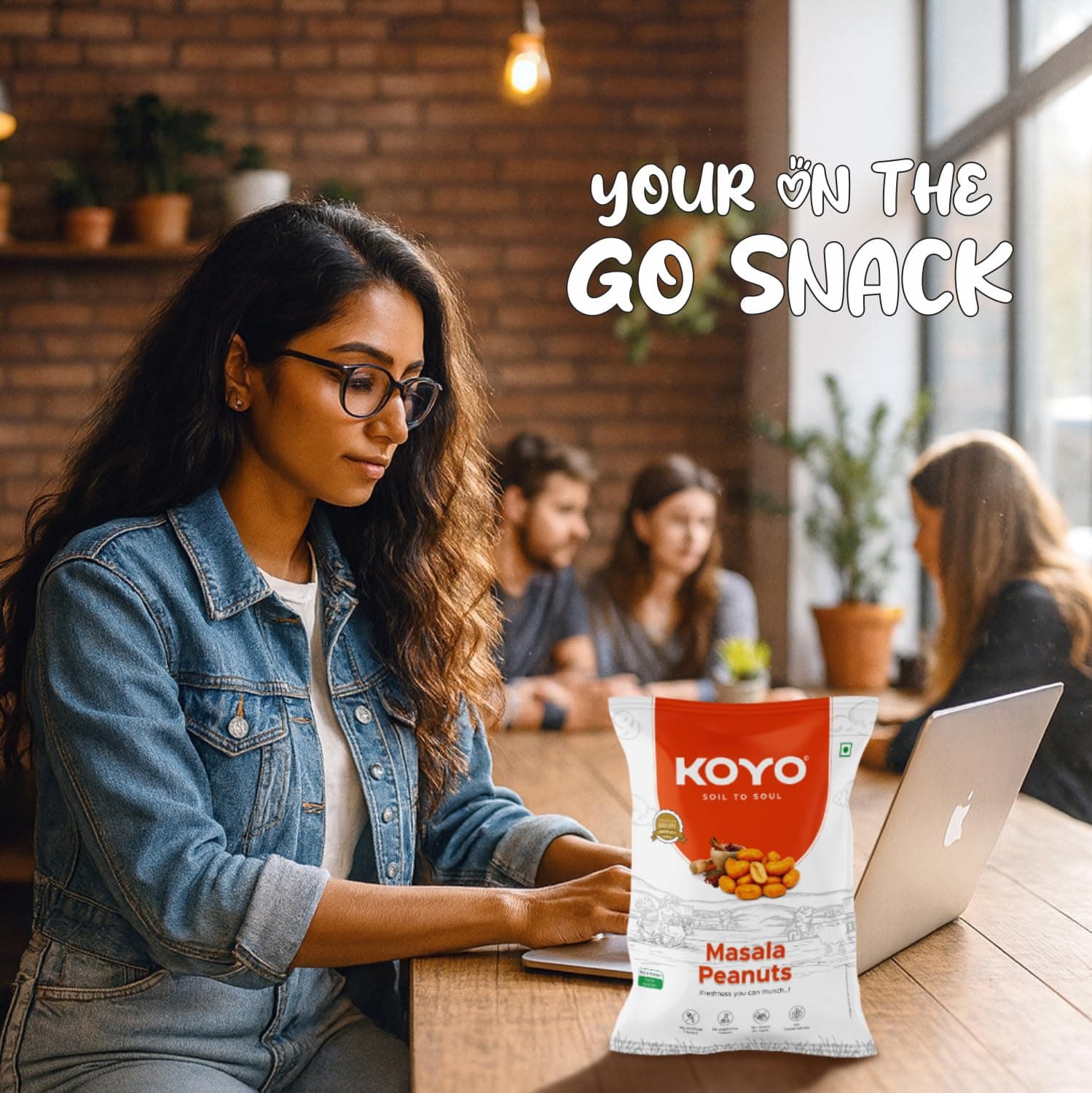KOYO Masala Chana 360g, Snack and Namkeen | Roasted Chana Masala Chickpeas Masala Chana | High Protein Healthy Snack | Natural and Crunchy — image 6