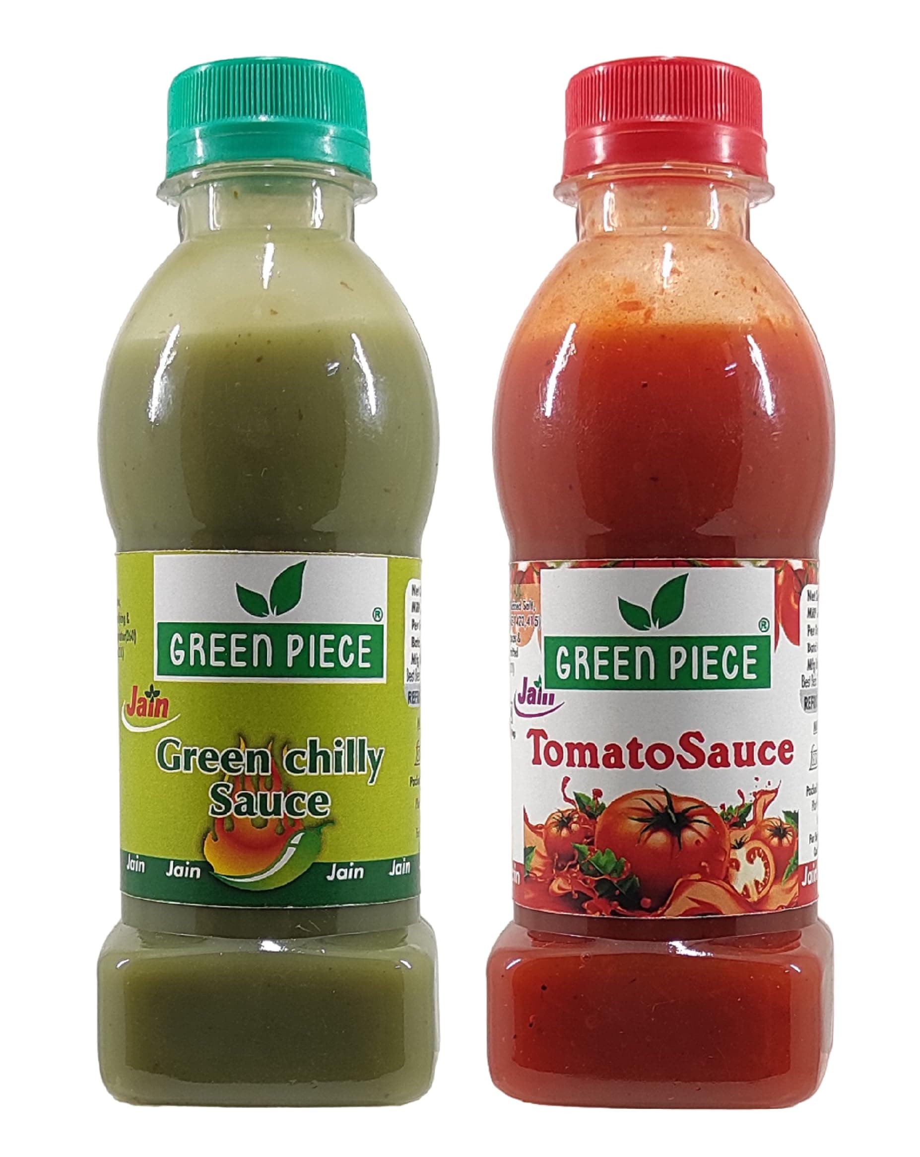 K3 Masala Green Piece Jain Sauce/Catchup Combo Without Onion/Garlic/Potato Tomato Sauce(200Gm)And Green Chilli Sauce(200Gm)(Pack Of 2)Sauce(400 G) — image 2