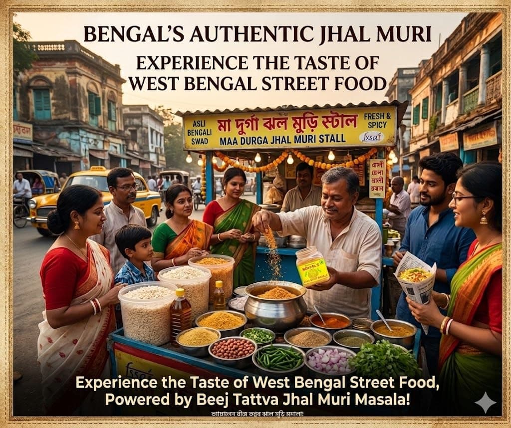 Beej Tattva Kolkata Jhal Muri Masala |No Onion| No Garlic|JarPacking | 50 Grams | For Healthy Cooking | All Seasonings Spices | Pure & Hygiene | Spice Mix | Authentic Taste | Premium Masala — image 6