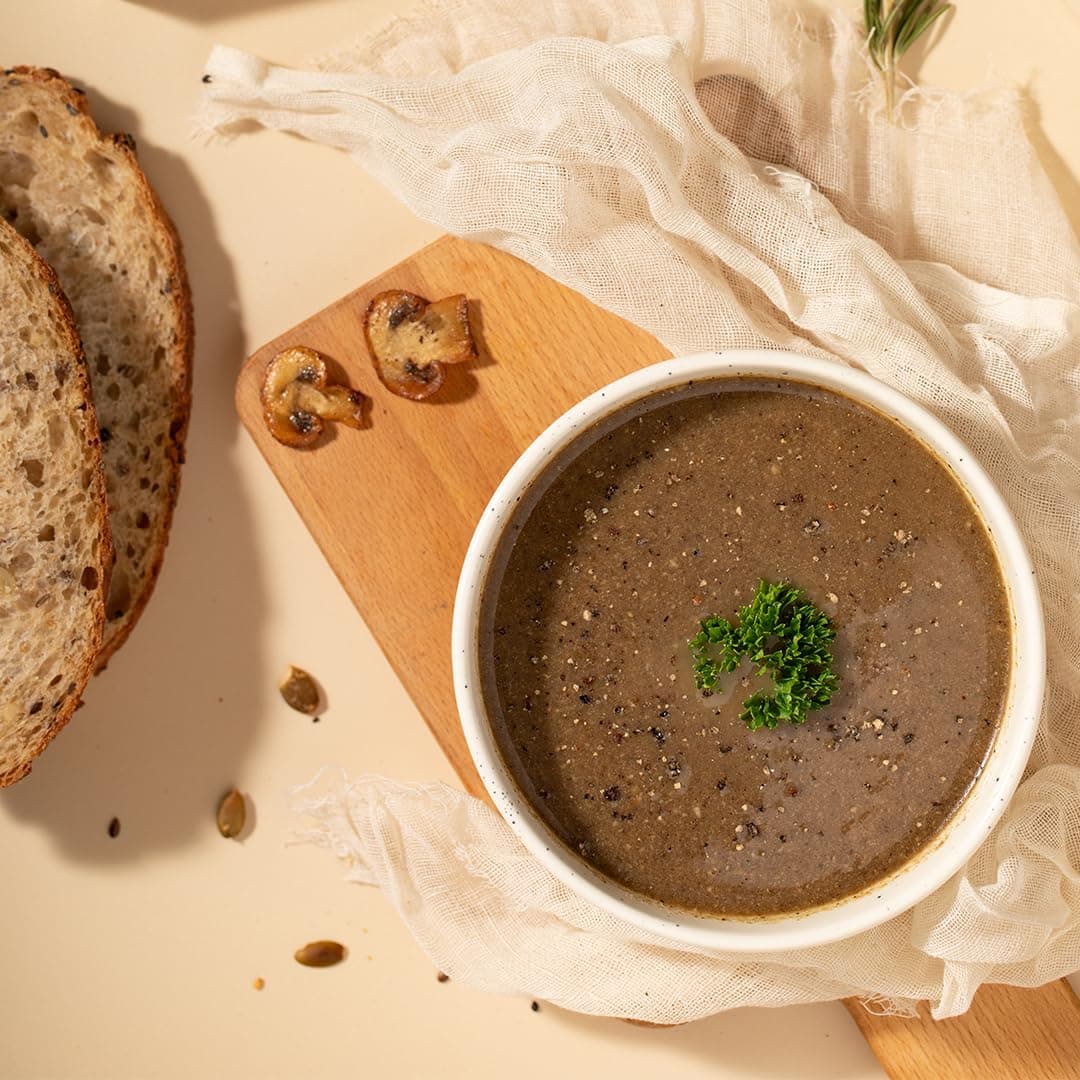 Simplify Foods Pepper Mushroom Instant Soup | Pack of 2 Single-Serve Sachets (Each Makes ~125 ml) | Made with 70% Real Mushroom & Cracked Pepper | Just Add Hot Water | Travel-Friendly | Clean Label | 0% Additives or Preservatives — image 4