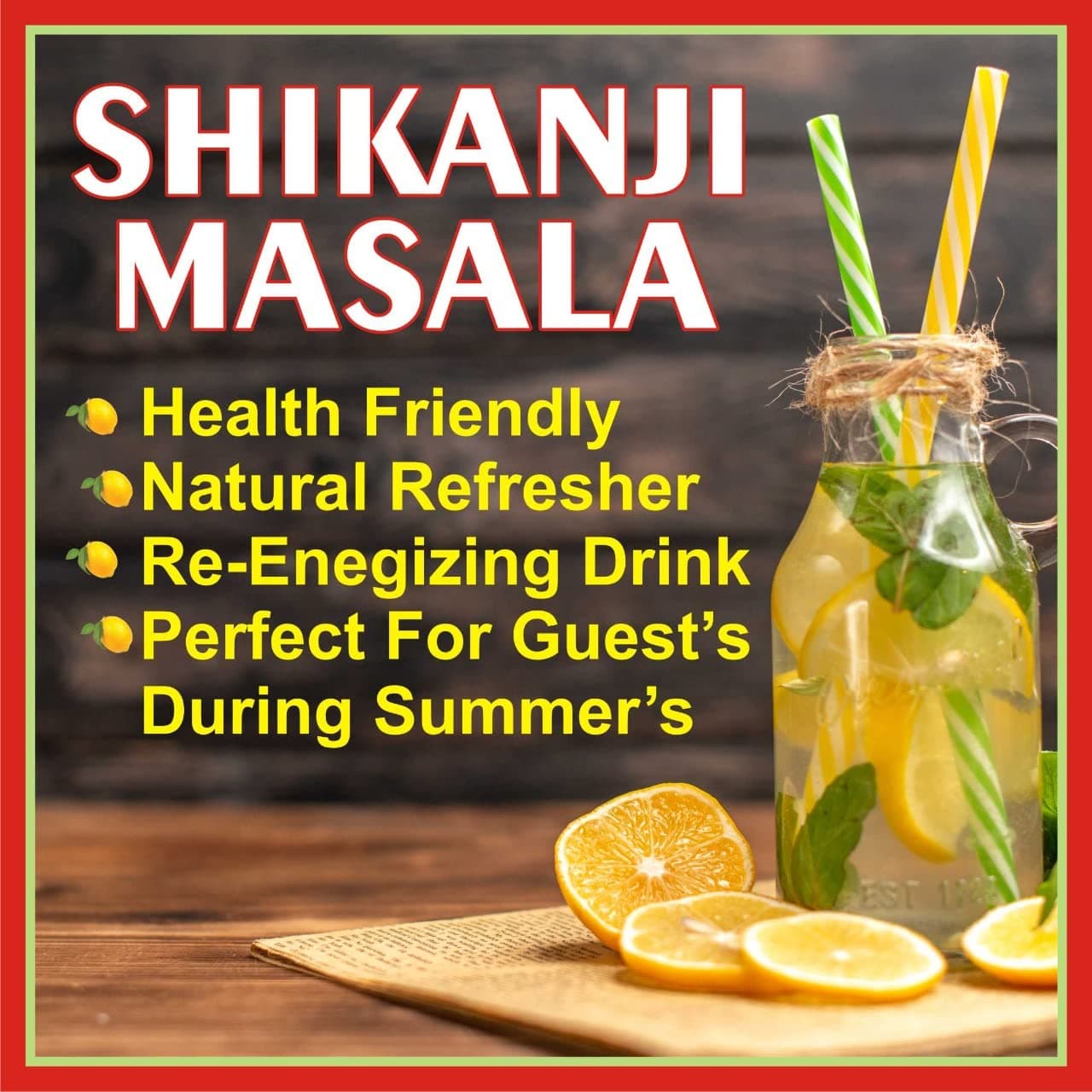 J Organics Shikanji Masala Powder | Delicious Shikanji Masala - Pack of 100 Grams — image 4
