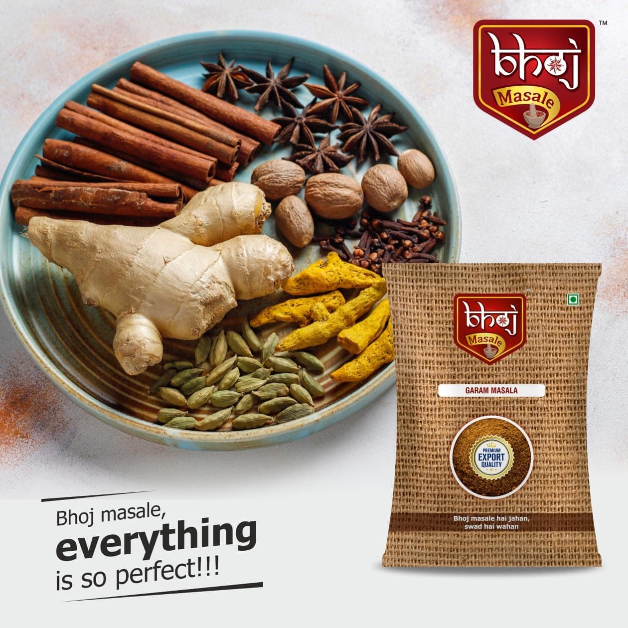 Bhoj Masale Royal Garam Masala Powder- 100GM | Exotic Blend of Ingredients for Daily cooking | Aromatic | Rich in Flavor | Naturally Processed & No Preservatives. No onion and no garlic added (Jain Masala) — image 5