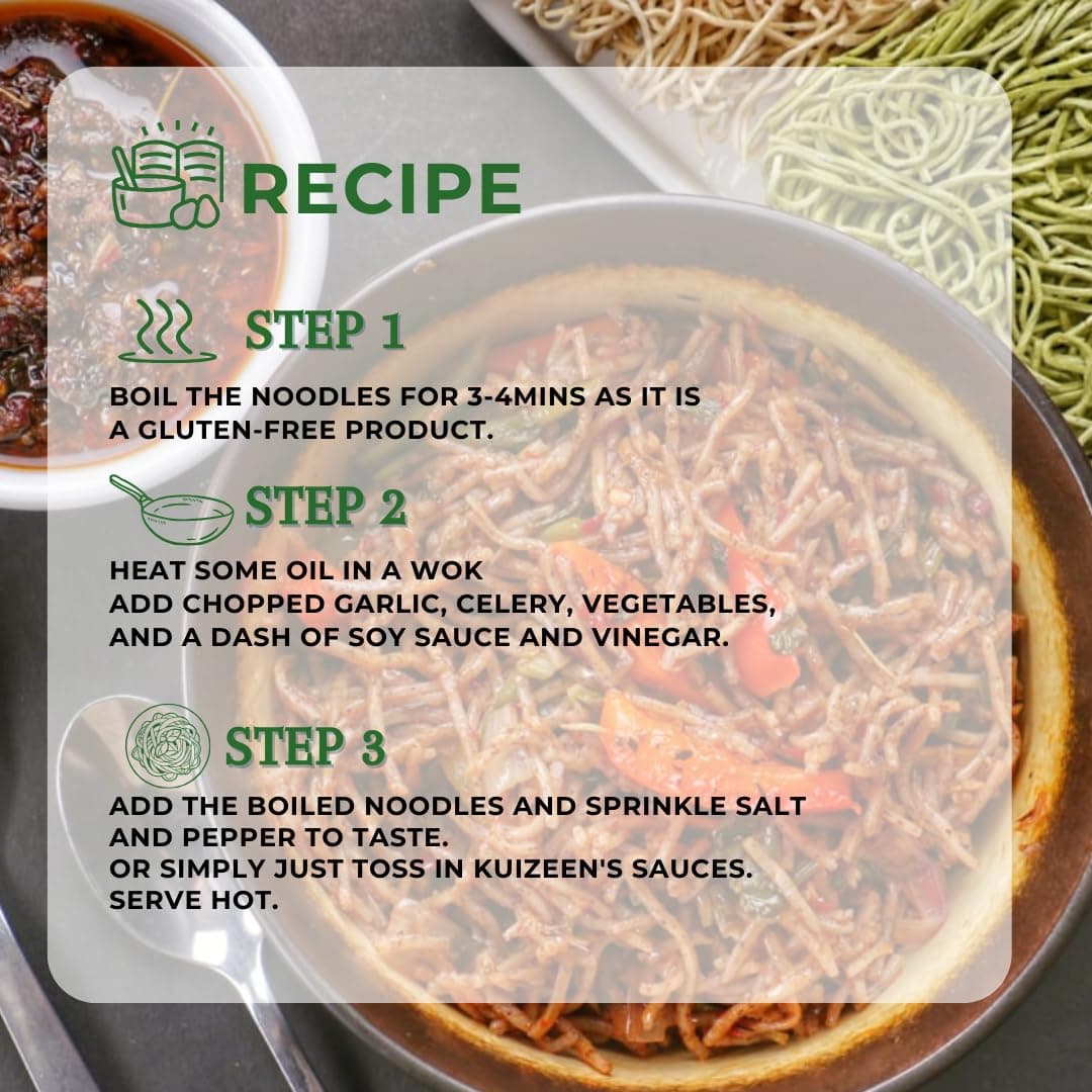 Millet Me by Kuizeens Little Millet Noodle - 220G (Pack of 1) | Traditional Indian Millets | Protein-Rich | Easy-to-Make | Fresh & Flavourfull | No MSG |No Preservatives|Vegan & Wholesome|Ready in Minutes | Jain | No Onion & Garlic — image 5