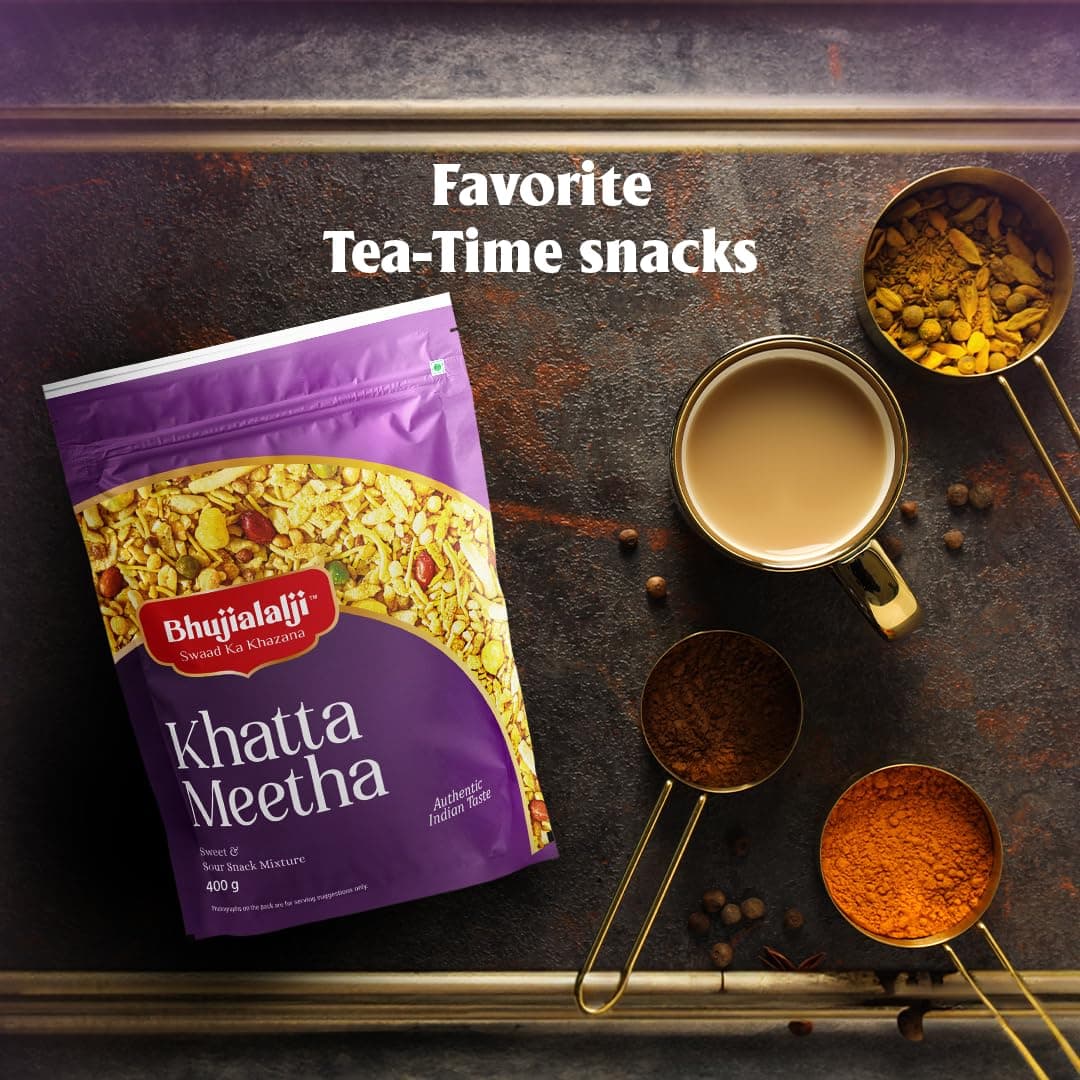 Bhujialalji Khatta Meetha (pack of 1) 1kg | Namkeen Snacks Tasty & Crunchy Tea-time Namkeen | All time favourite indian snacks/Namkeen | Ready to eat | Crsipy & Light snacks. — image 6