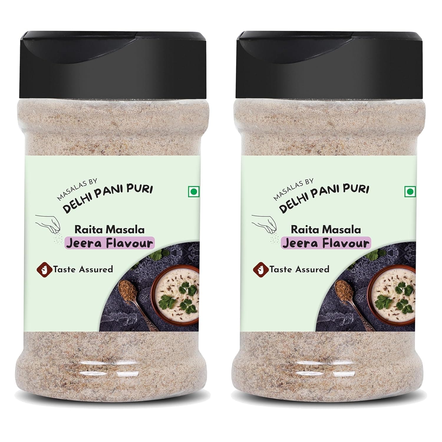 Raita Masala | Jeera Flavour Pack of 2| 100% organic No Chemicals | Fresh Heeng Jeera Punch | Perfect Seasoning for Buttermilk, Plain Curd, Boondi Raita & Vegetable Raita 180g — image 2