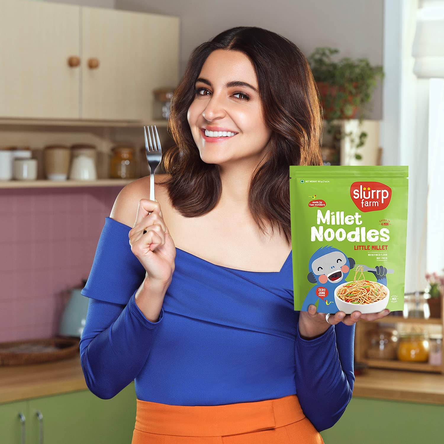 SLURRP FARM Little Millet Noodles No Maida,Not Fried,192 G,Vegetarian,0.42328754304 grams — image 3