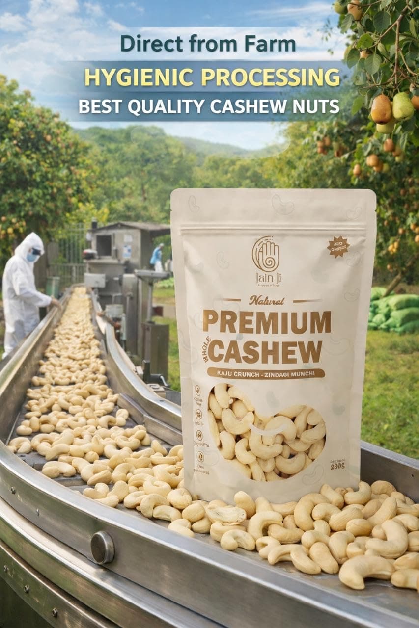Jain Ji Natural Premium Whole Cashew, Gluten Free, Source of Protein, Non-GMO, No Artificial Additives, 250g — image 6