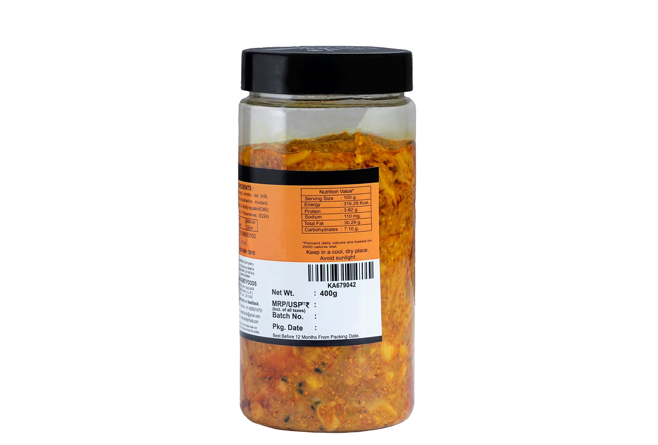 JAIN'S PURE KATHAL ACHAR, 400 GM — image 4