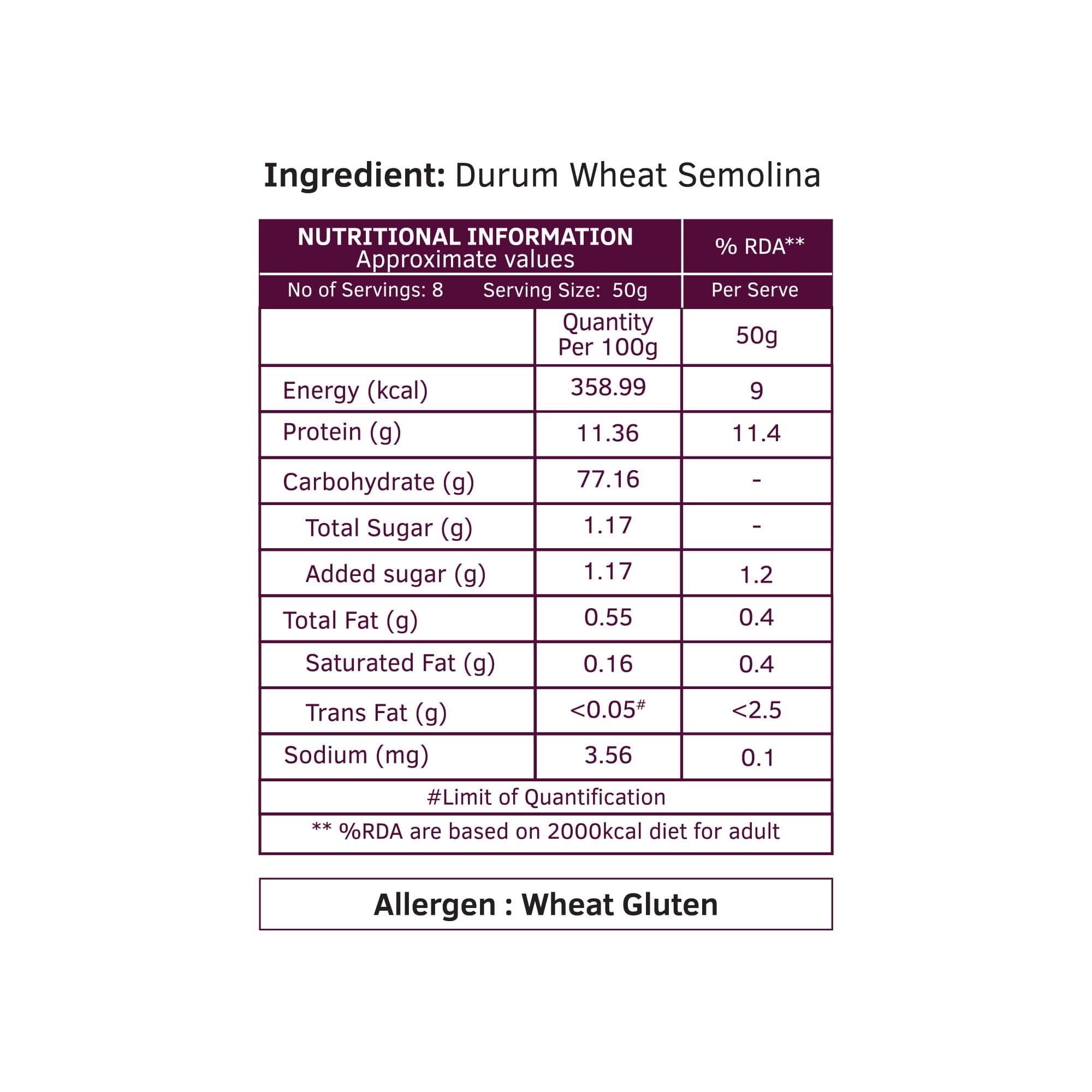Keya No Maida 100% Durum Wheat Shell Pasta 400gm, Pack 2 — image 3