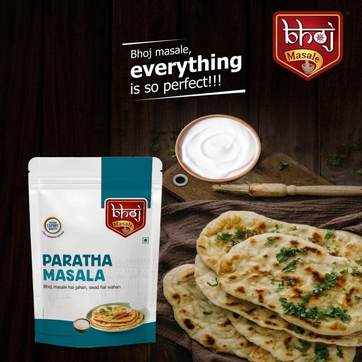 Bhoj Masale Paratha Masala Powder 200Gm Each (Pack of 2)|Premium Artisanal Jain Spices With Rich & Strong Flavour|Ready To Use|No Added Colours|No Onion And No Garlic Added (Jain Friendly) — image 4