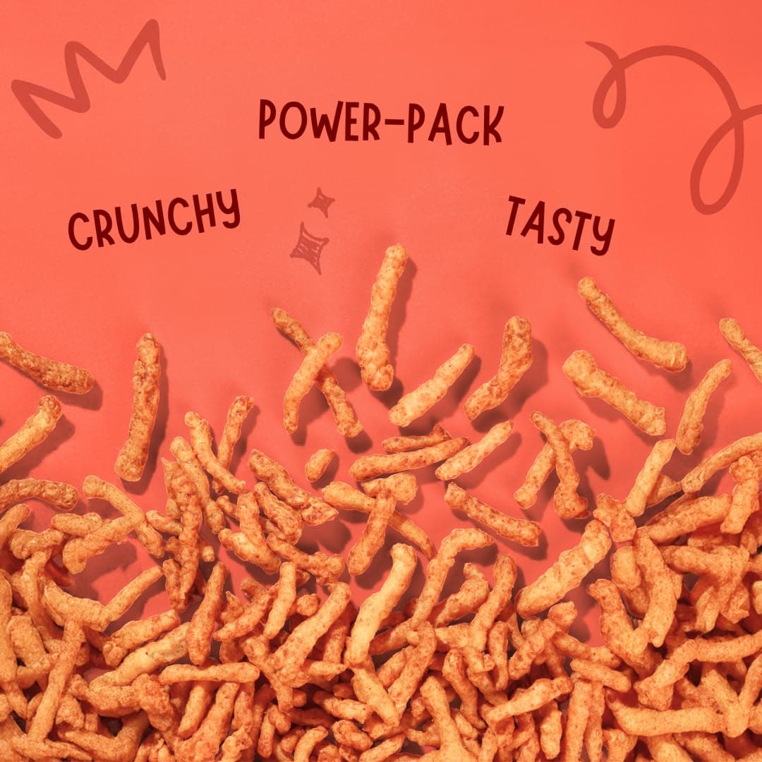 Troovy Healthy Makhana Krunchies (Pack of 3)| Natural Ingredients, Made with Makhana, Jowar, Chana Dal, Soy Protein, Ragi & Quinoa | Baked Snacks | 70gm x 3 — image 6