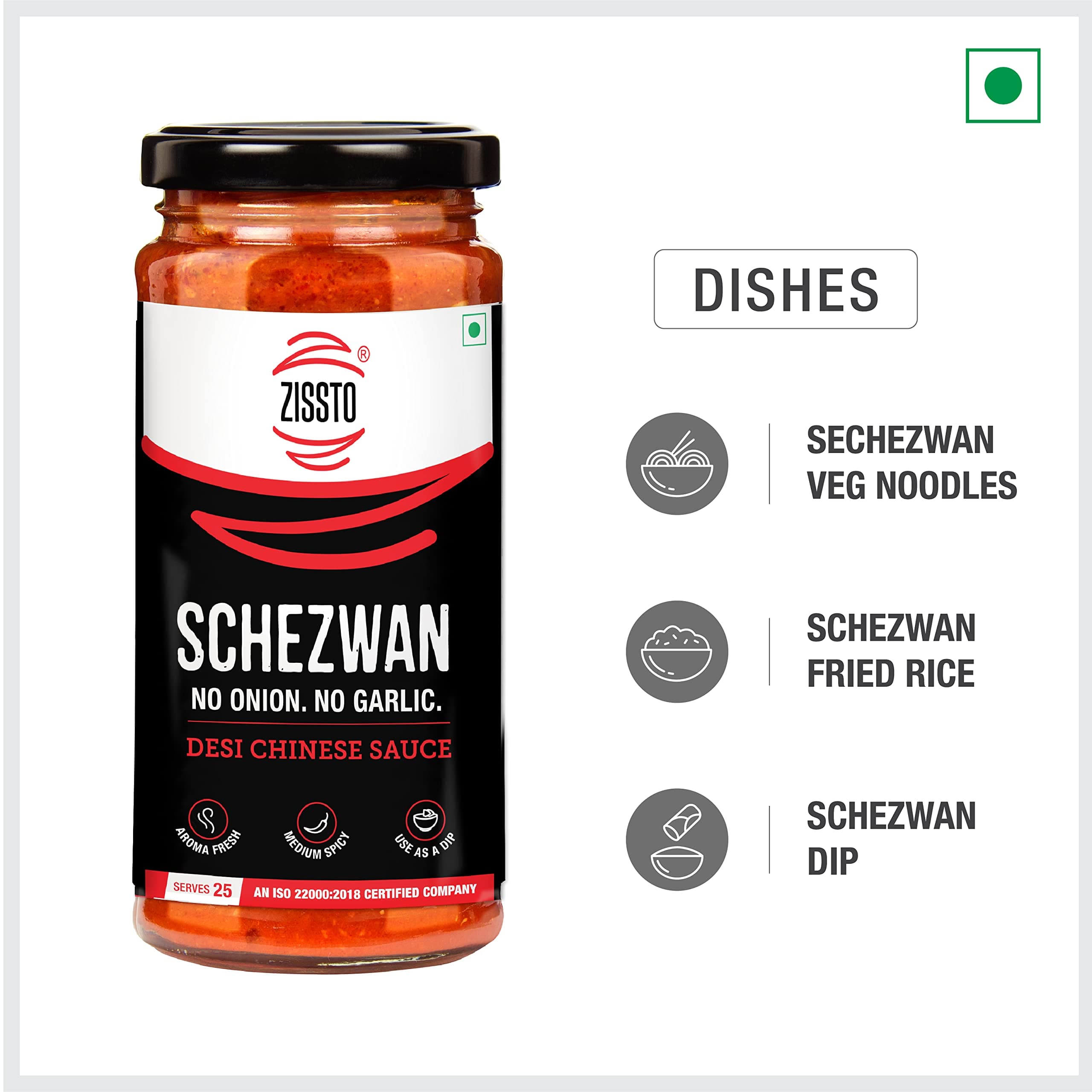 Zissto Jain Pasta Italian Sauce, Jain Schezwan Desi Chinese Sauce, Jain Makhani Butter Cooking Gravy, Date and Tamarind Sauce| No Onion No Garlic | Ready to Cook | Combo Pack of 4-250gm Each Bottle — image 5