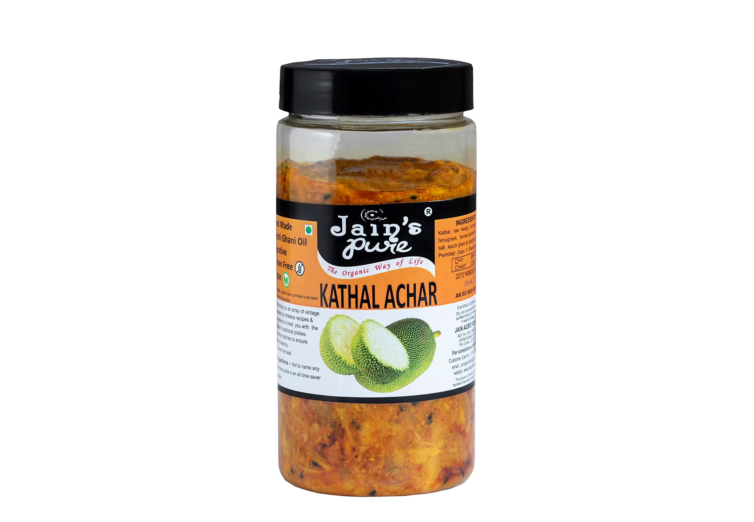 JAIN'S PURE KATHAL ACHAR, 400 GM