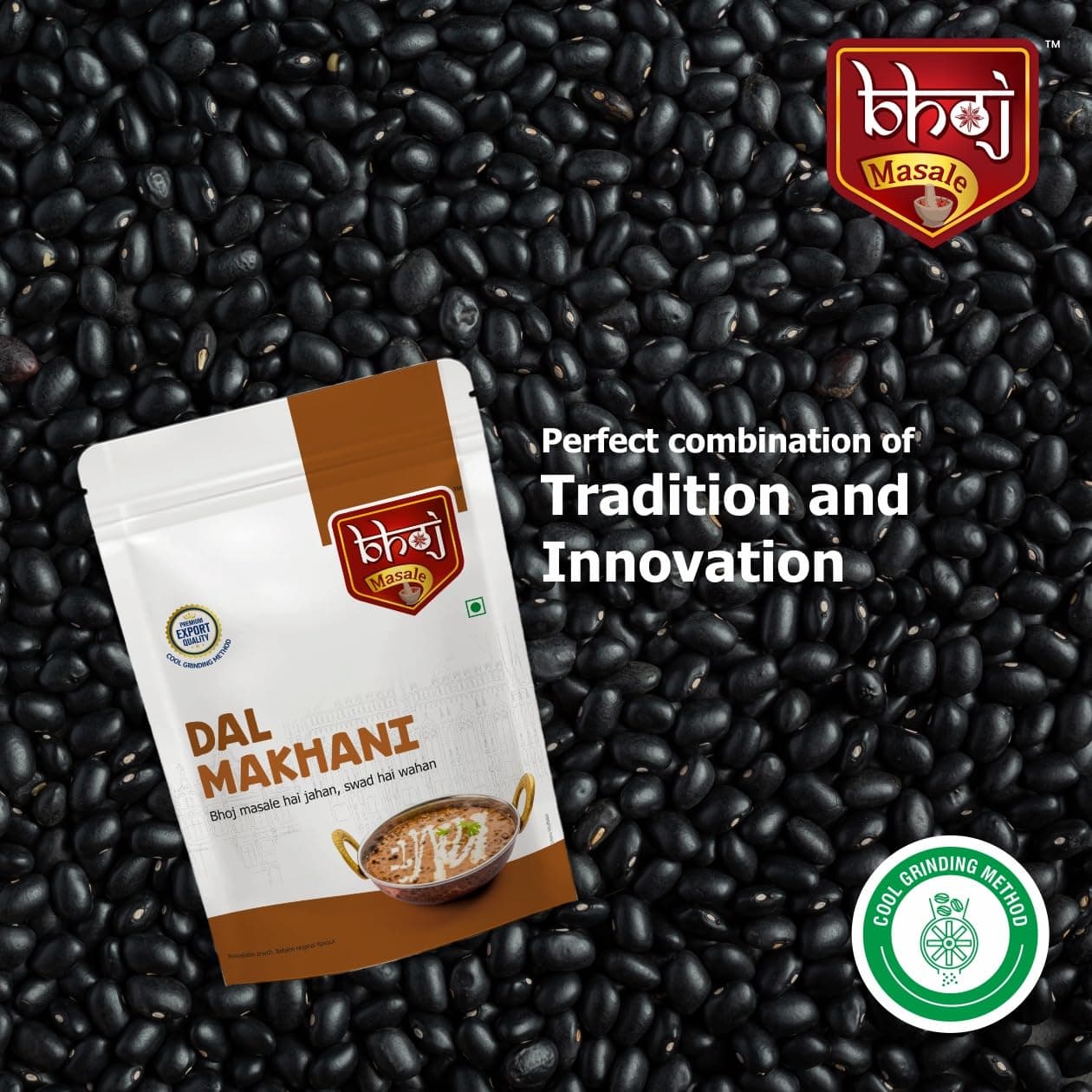 Bhoj Masale Dal Makhani Masala 200 GM | Dal Makhani Masala Natural And Fresh Authentic Spice Blend.No Colour, No Preservatives, No Onion & No Garlic (Jain Masala) — image 6