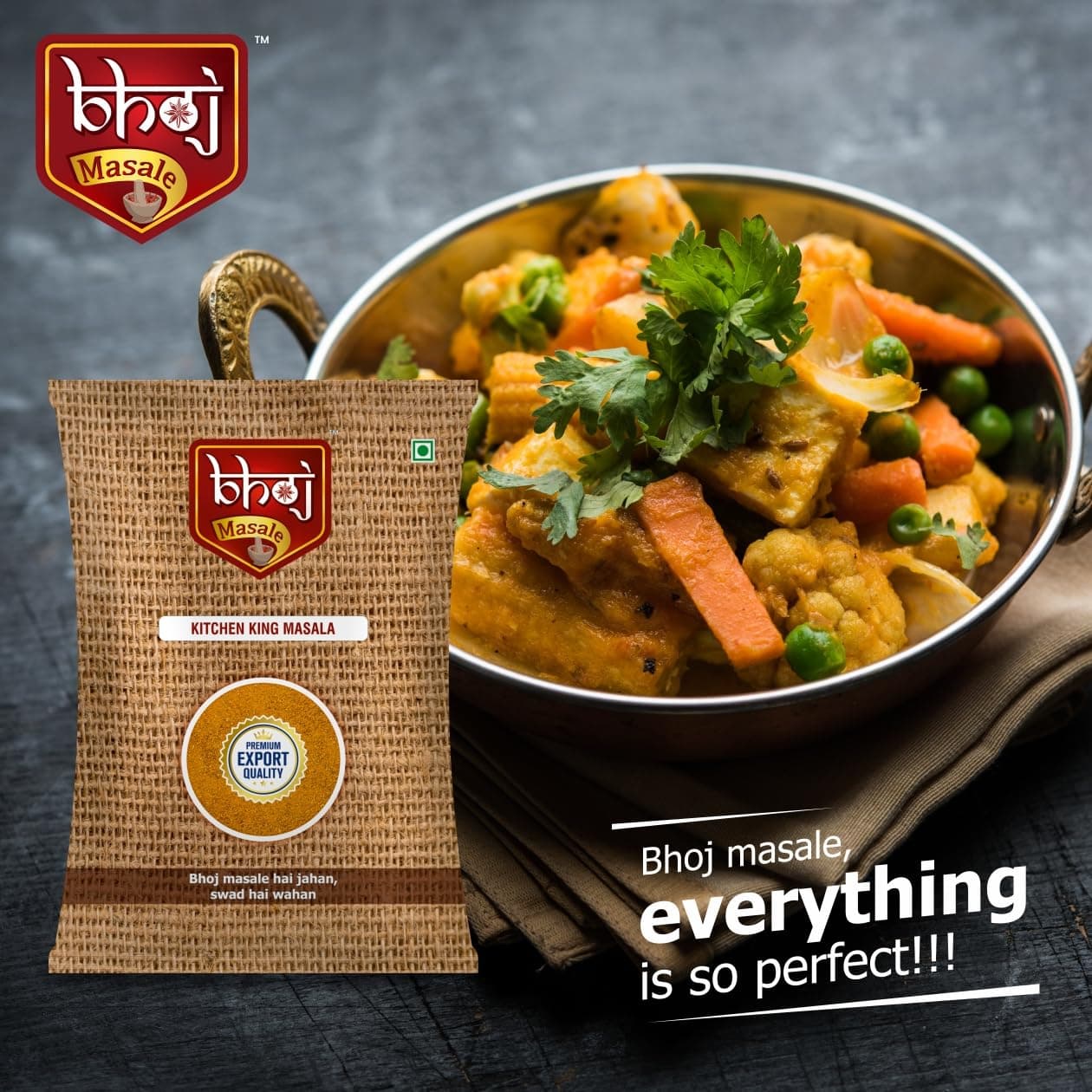 Bhoj Masale Kitchen King Masala Powder 100Gm|Exotic Indian Masala Spices|Essential For Any Kitchen Dish|Natural Spices Mix. No Colour, No Preservatives, No Onion & No Garlic (Jain Masale) — image 4