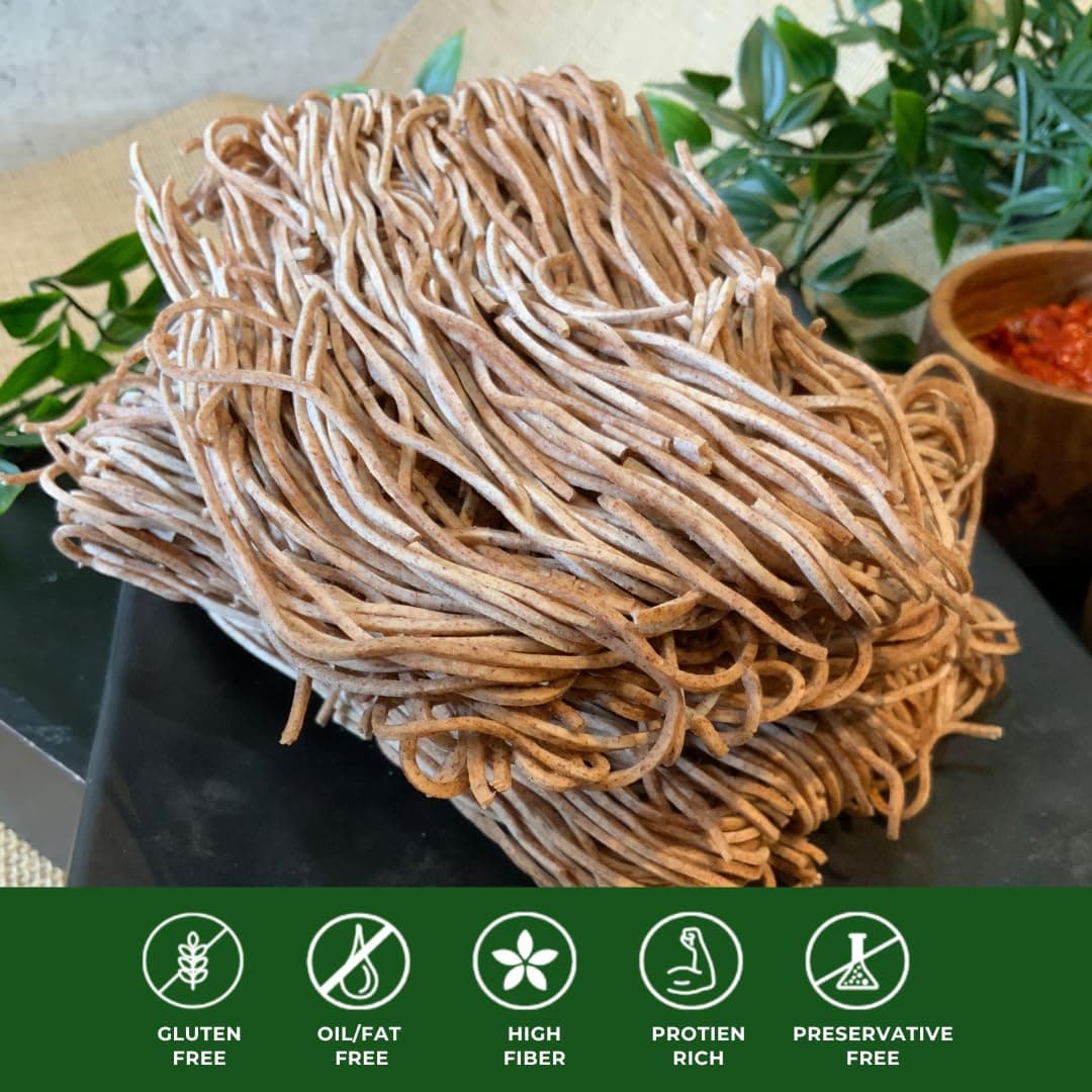 Millet Me by Kuizeens Ragi Noodles - 220G (Pack of 4) |100% Millet Noodle|Protein-Rich | Easy-to-Make | Fresh & Flavourfull | No MSG |No Preservatives|Ready in Minutes | Jain | No Onion & Garlic — image 6