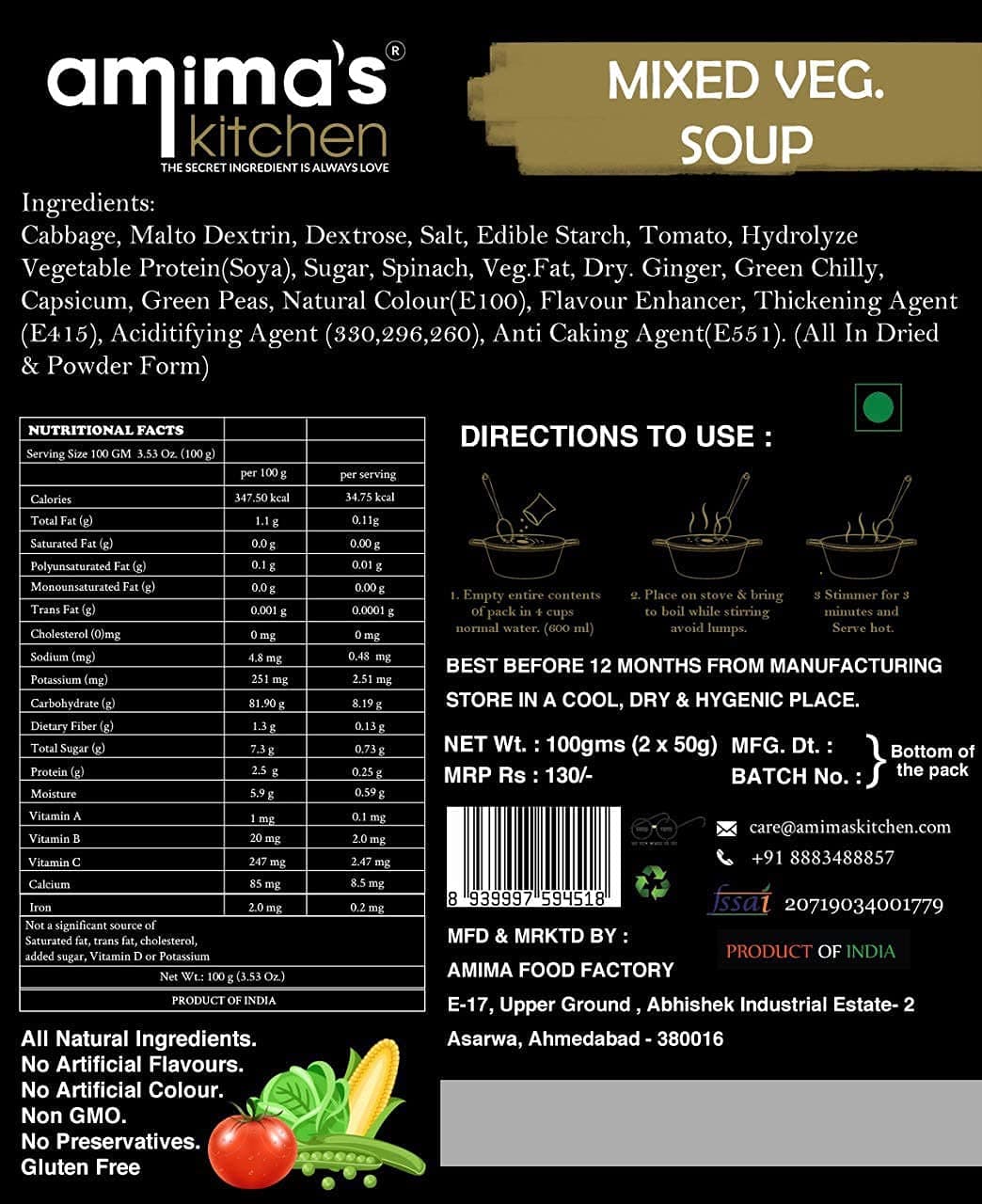 Mixed Veg. Soup No Onion No Garlic — image 6