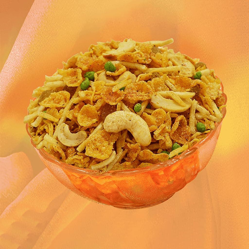 JAIN Kaju Mast Namkeen Mixture, Size - 360g, Zipper Packing, Special Cashew-Enriched Namkeen Blend with Crunchy Sev, Corn-Flakes, Raisins & Bold Masala Seasoning, Ready to Eat — image 3