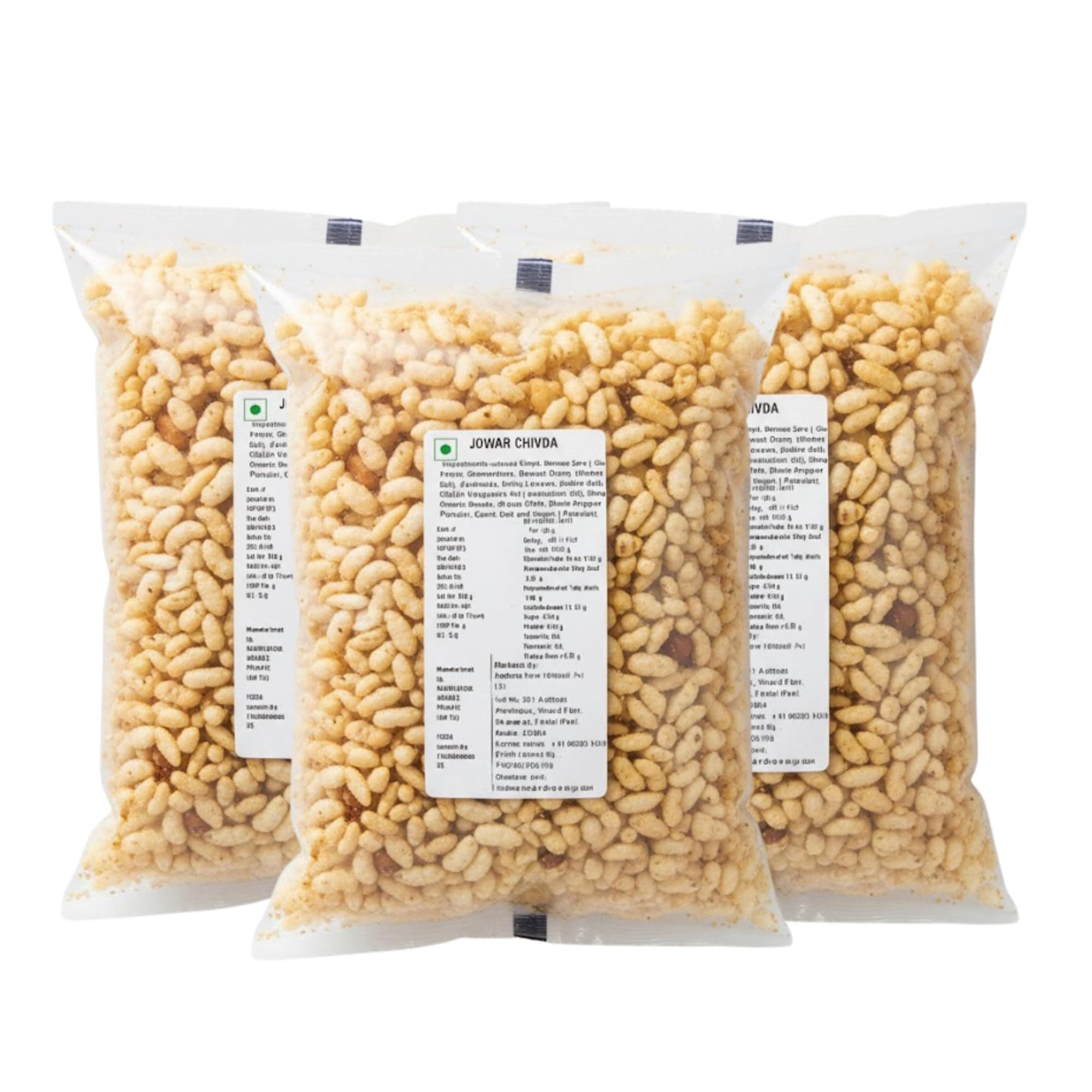 Aadhyaa Jowar Bhel/Chivda (Jain Special), Traditional Indian Snack Mix, Festive Guilt-Free Munching 150gm (Pack of 3) — image 2