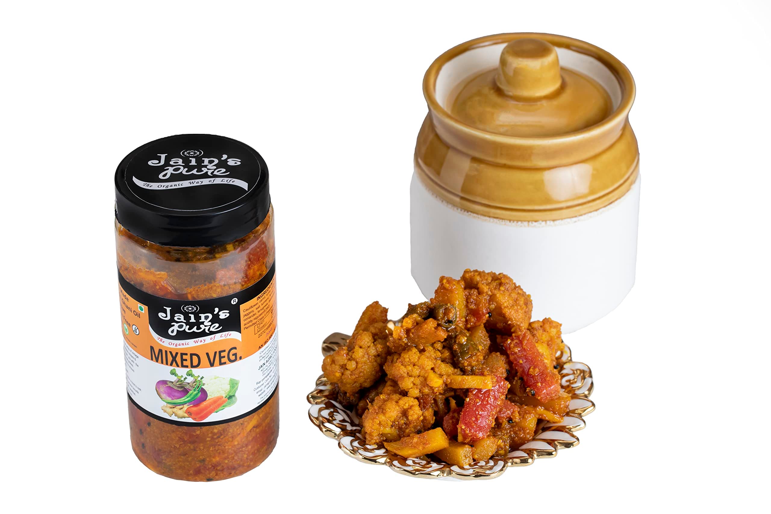 JAIN'S PURE MIXED VEGETABLE ACHAR, 400 GM — image 2