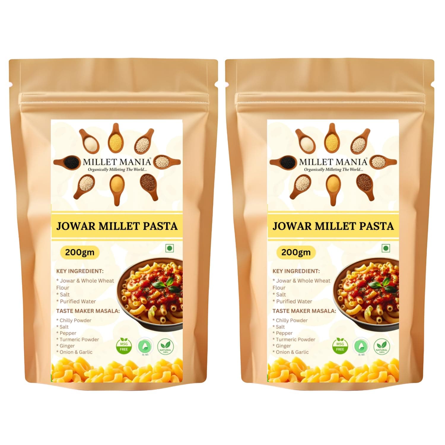 Millet Mania Jowar Pasta | Ready To Eat | Delicious And Healthy | With Vitamins And Iron (2) — image 2