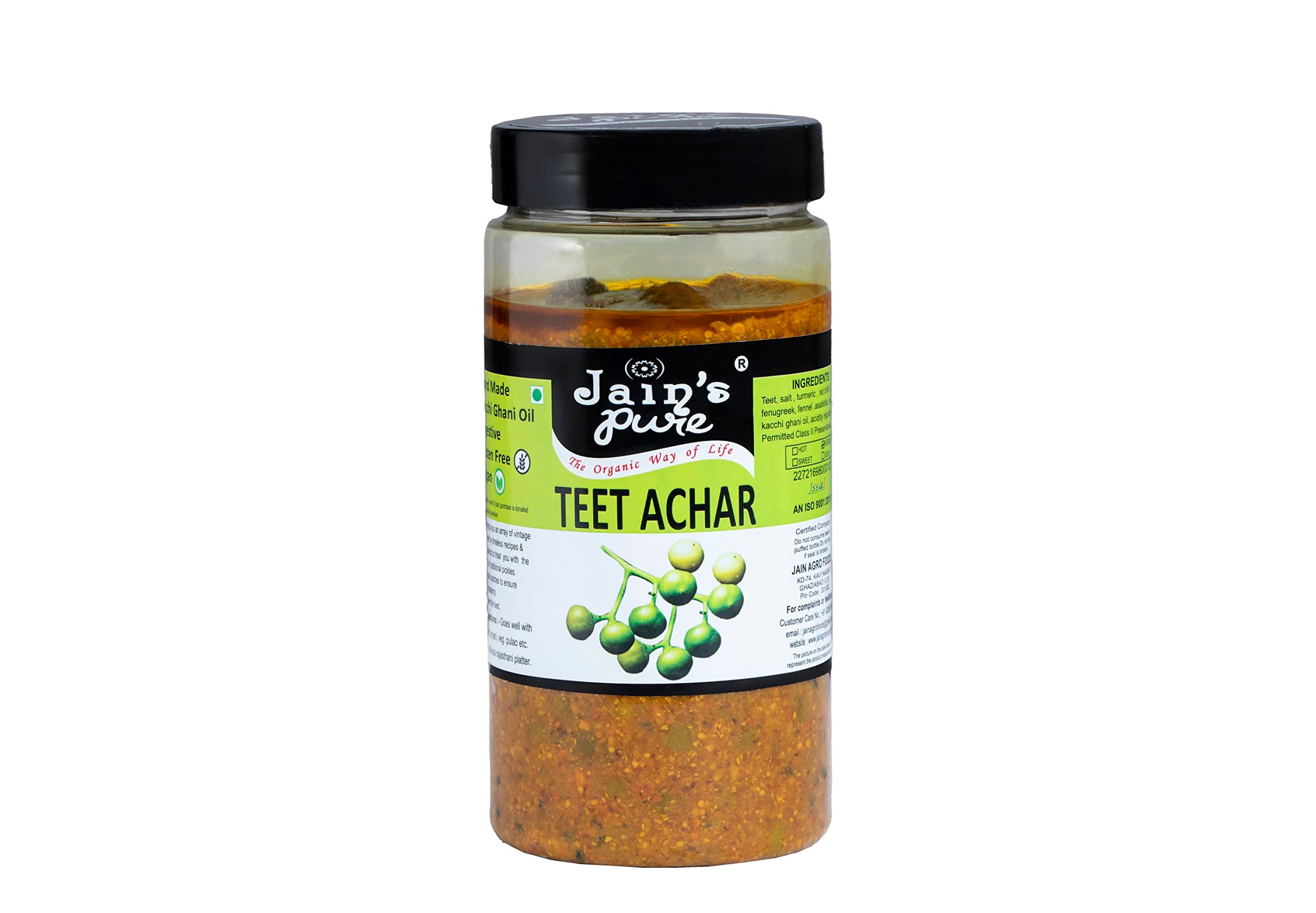 JAIN'S PURE TEET / DELA ACHAR, 400 GM