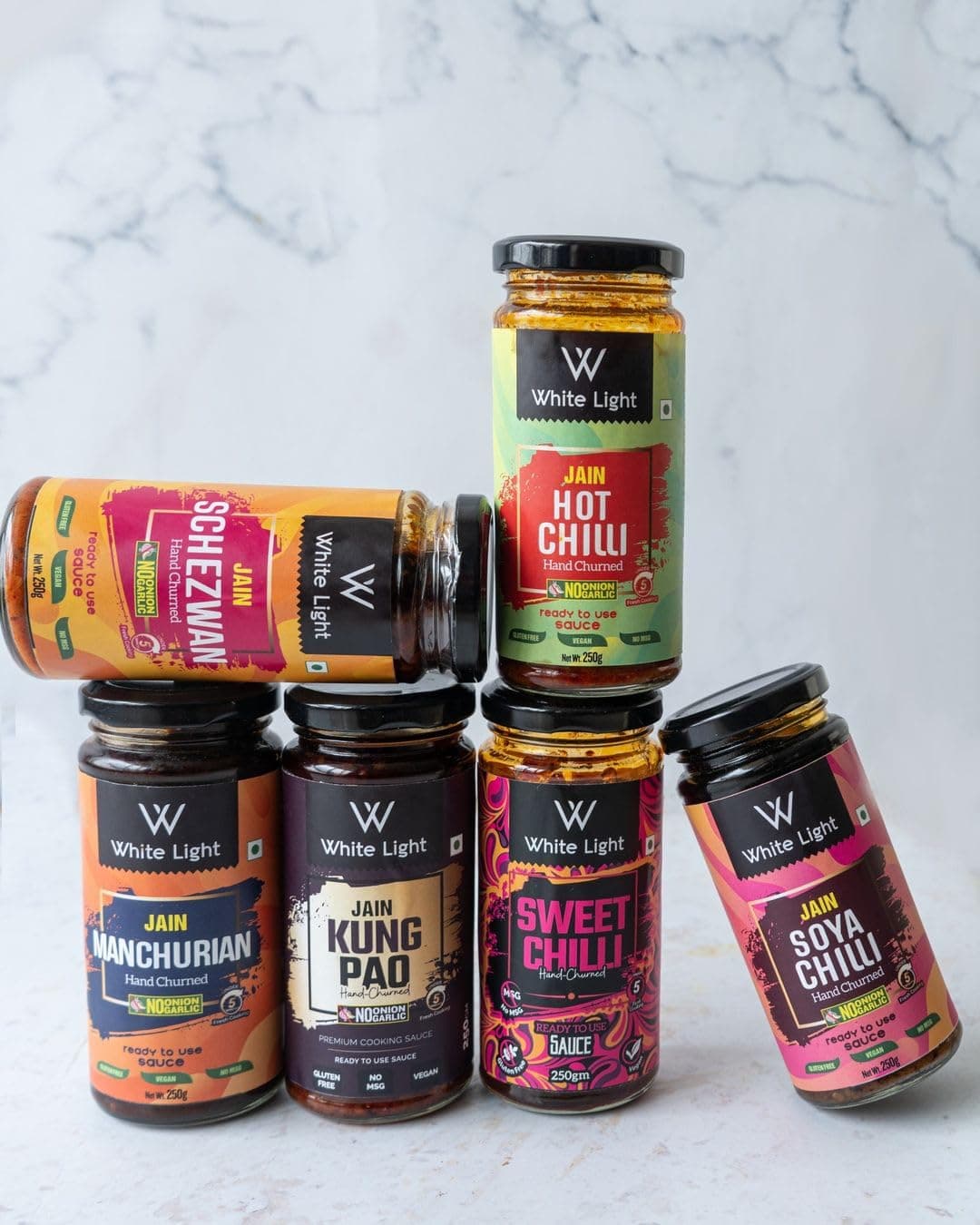 White Light Food Jain Black Bean Sauce and Jain Kung Pao Sauce l Vegan and Natural Ingredients l Ready to Eat Healthy Food (Combo Pack of 2, 250g Each) — image 5