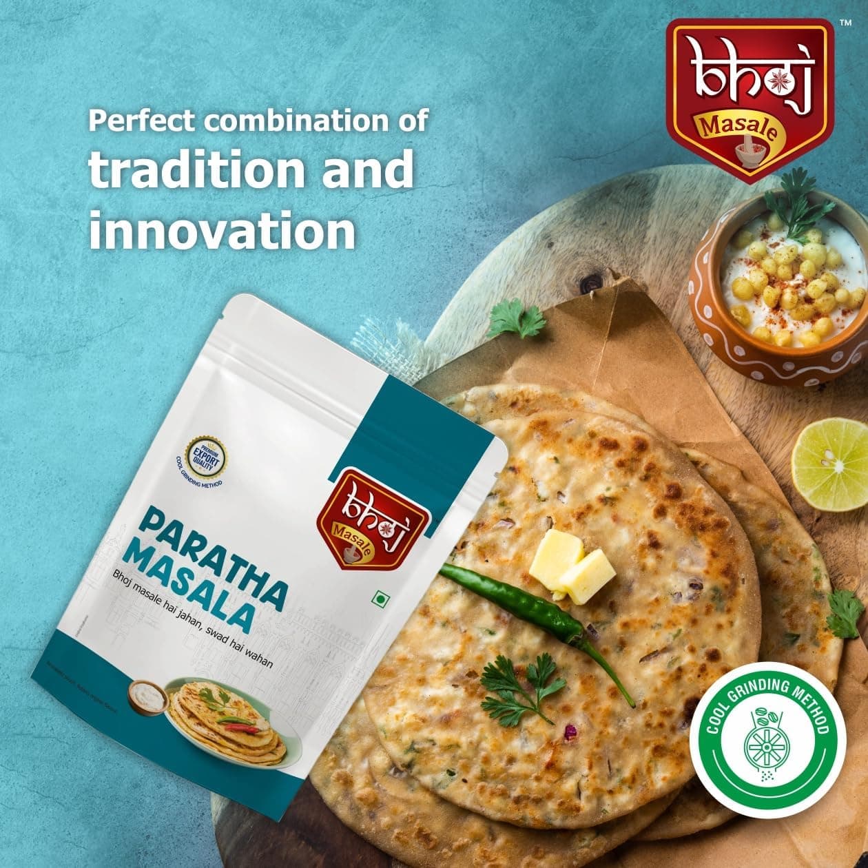 Bhoj Masale Paratha Masala Powder 200Gm Each (Pack of 2)|Premium Artisanal Jain Spices With Rich & Strong Flavour|Ready To Use|No Added Colours|No Onion And No Garlic Added (Jain Friendly) — image 6