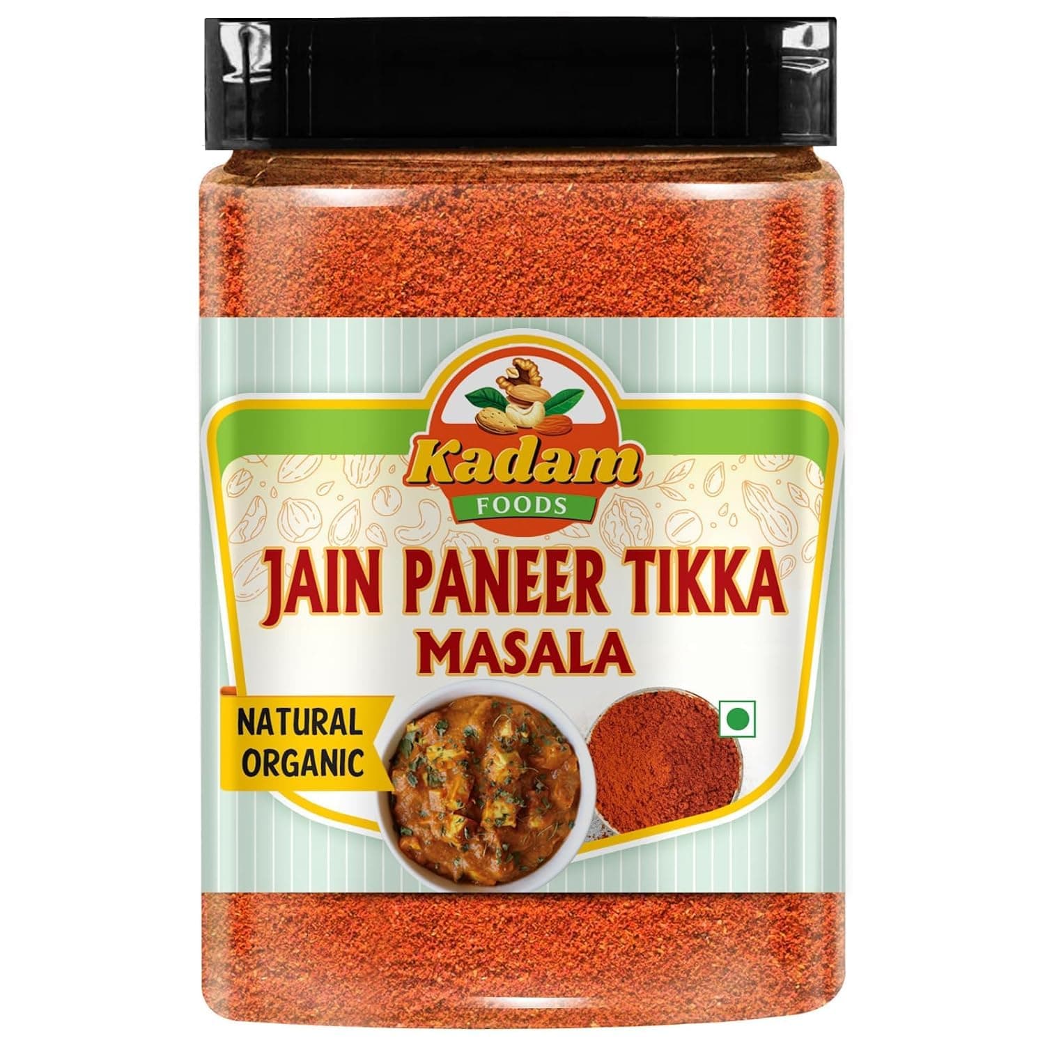 Kadam Foods Jain Paneer Tikka Masala, Natural Organic, No MSG, No Artificial Colours and Preservatives (250g)