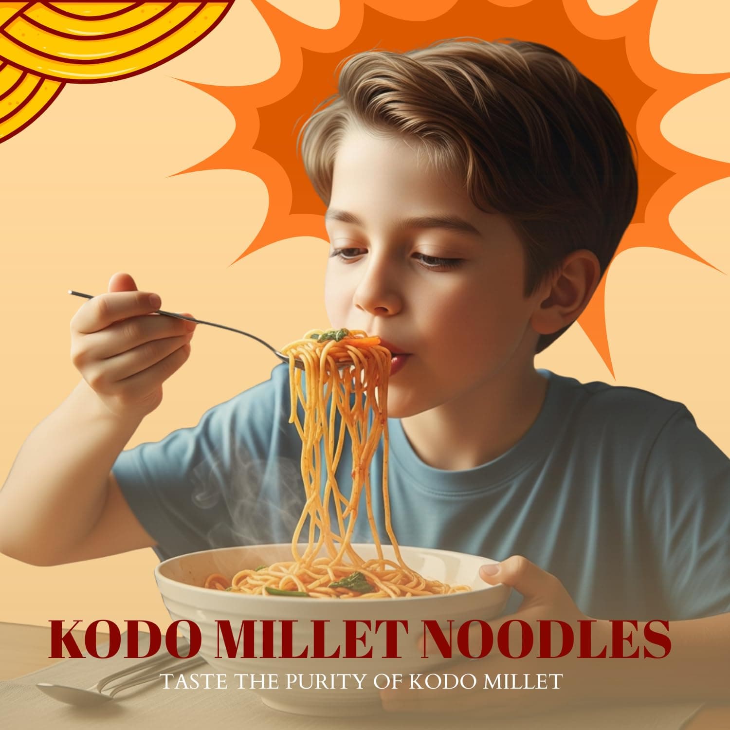 Millet Mania Kodo Millet Noodles | Nutrient-Packed, Gluten-Friendly & High-Fiber Instant Noodles with Traditional Taste | Healthy, Quick-Cooking Snack for Kids, Adults & Seniors | 210g (Pack of 1) — image 6