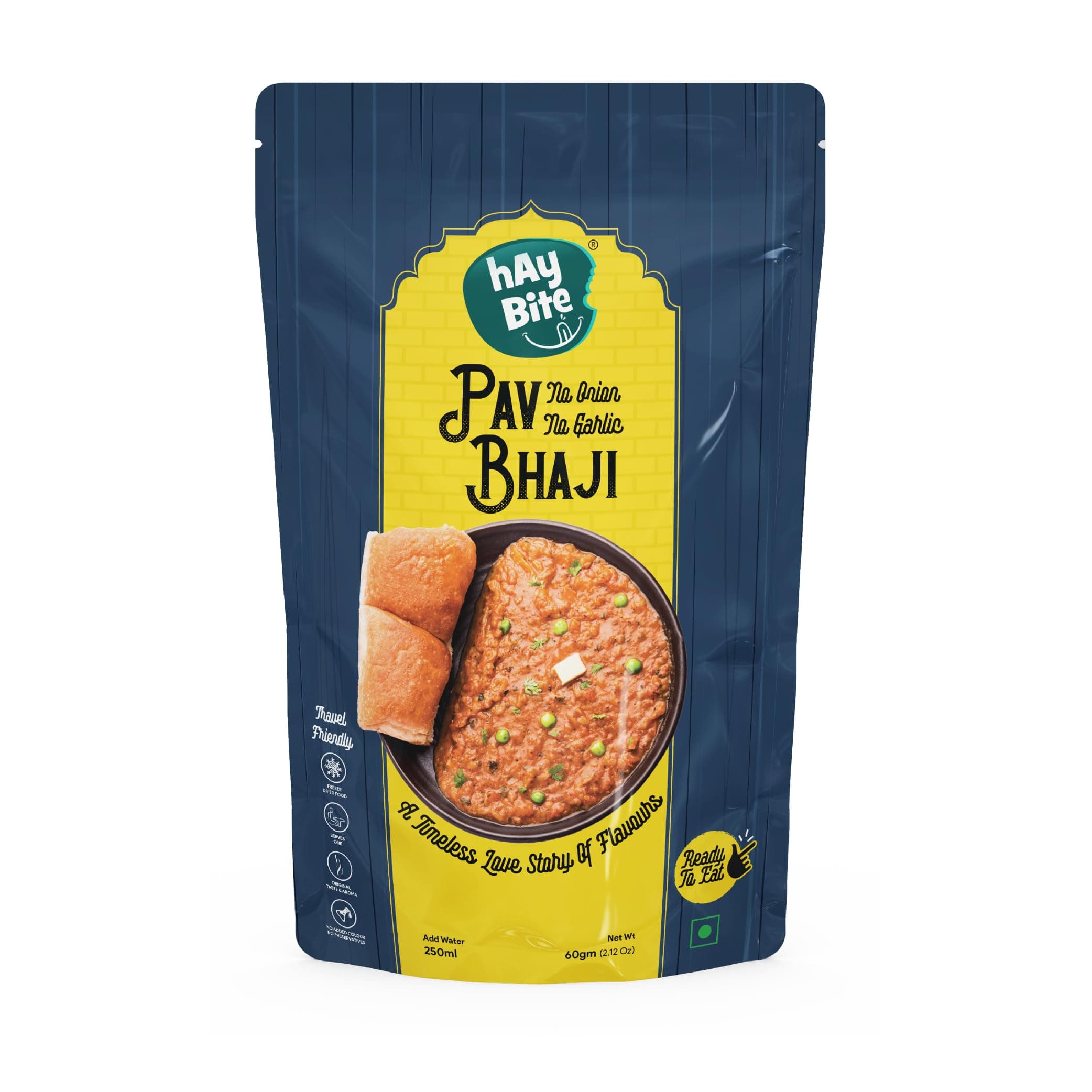 HAY BITE Pav Bhaji Instant Mix – 300g|No Onion No Garlic|Freeze-Dried|Ready-to-Cook|Quick & Healthy Meal|No Preservatives |Pack of 1 — image 5