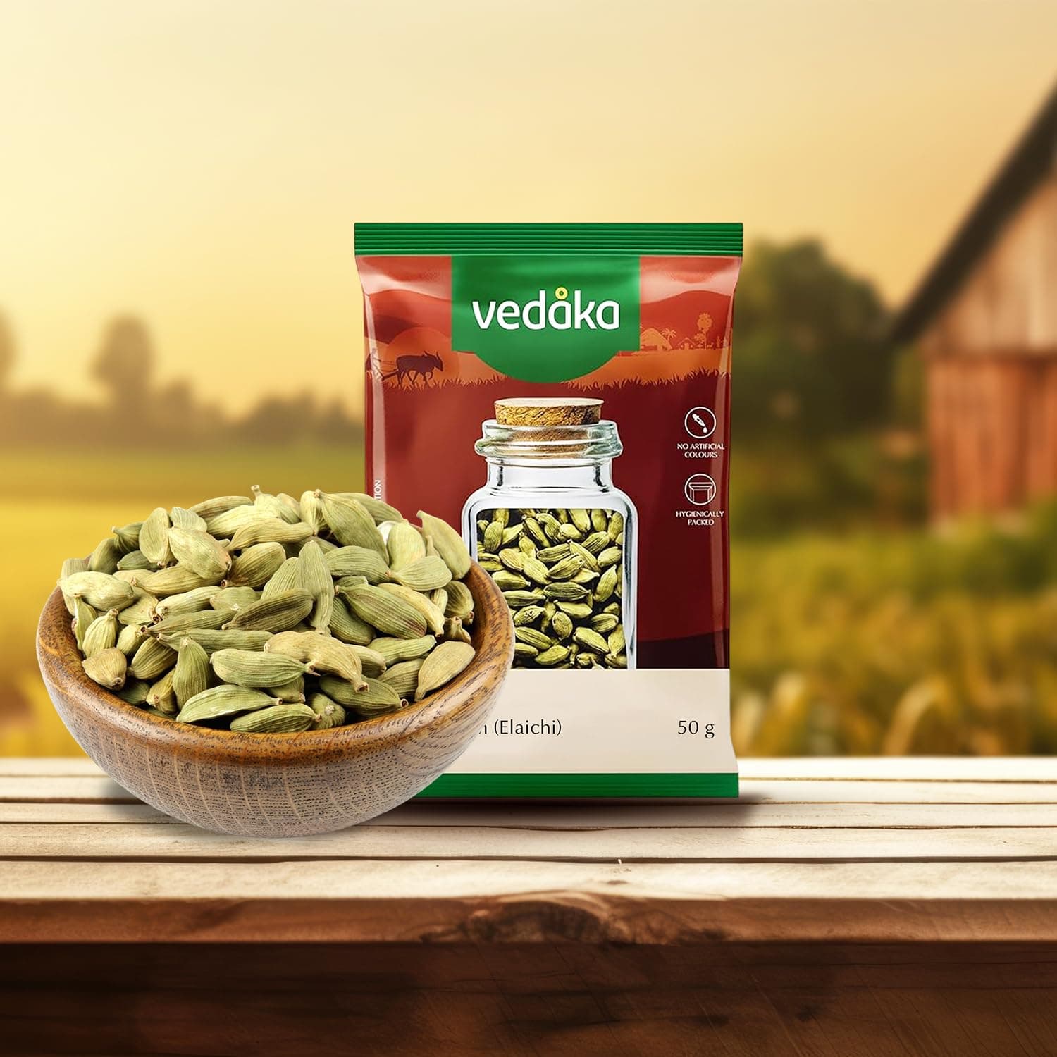 Amazon Brand - Vedaka Cardamom (Elaichi) Whole, 50 g, Small — image 7