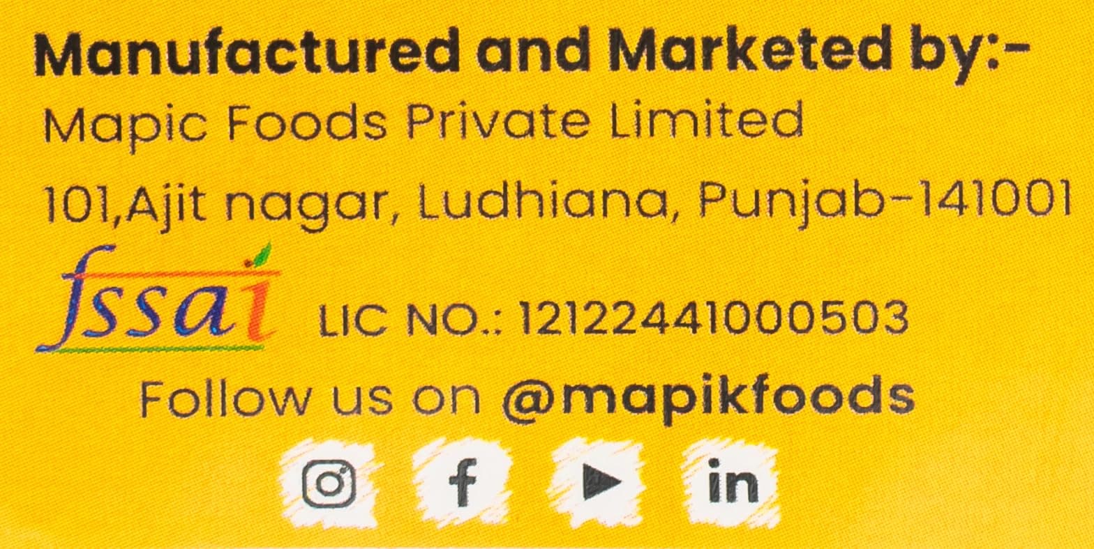 MAPIK Roasted Namkeen Desi Masala | No Onion No Garlic | Roasted-Not Fried | Protein Rich Tea Time Mixture | No Palm Oil | No Preservatives | Healthy Snack 540 g (Pack of 4) — image 4