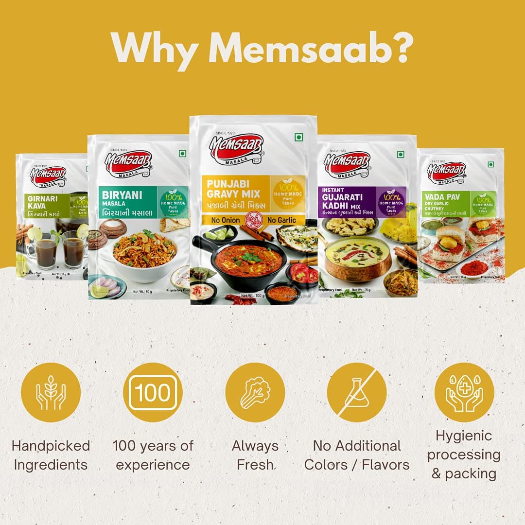 Memsaab No Onion No Garlic Punjabi Gravy Mix 100 g | Combo of 4 — image 4
