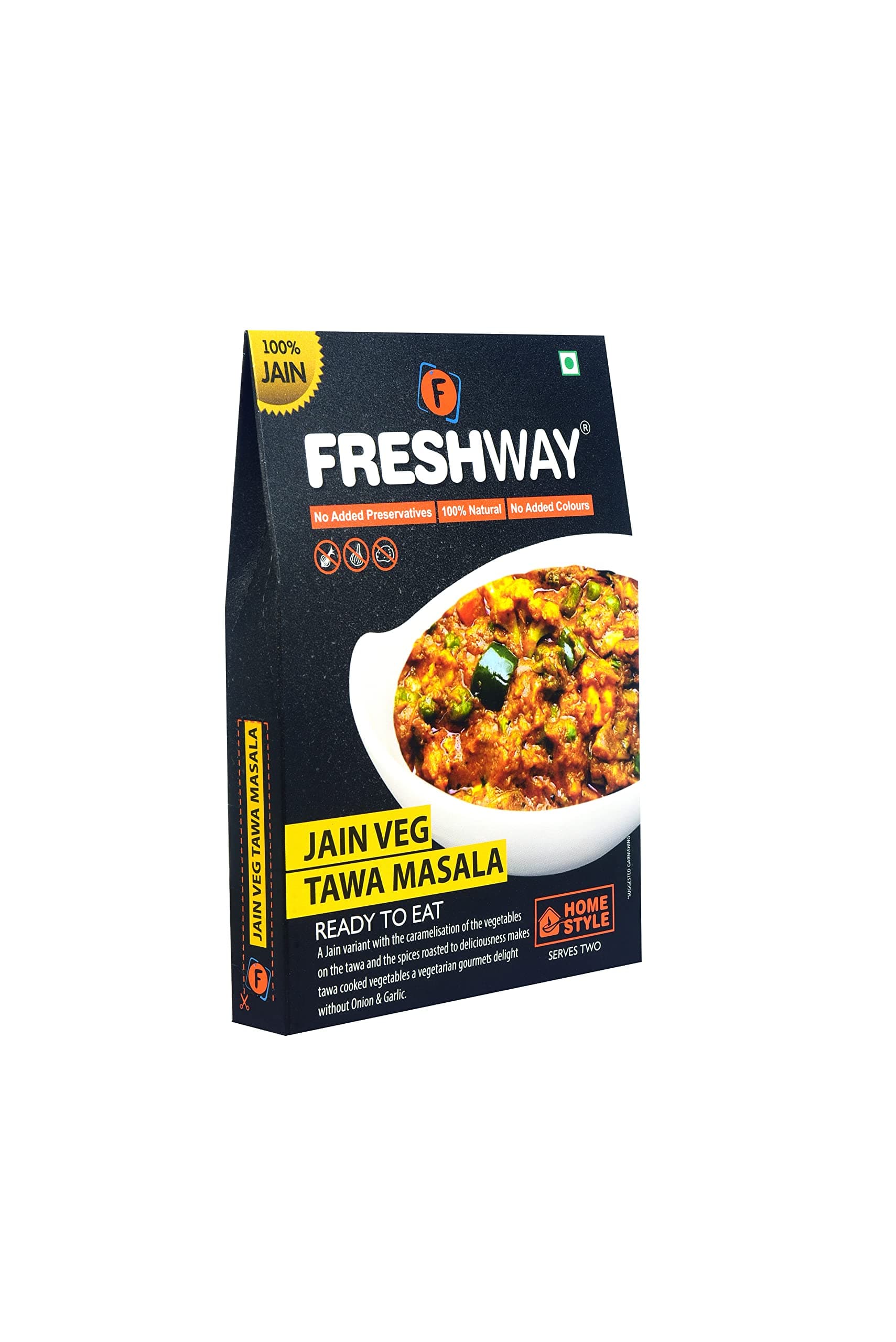 Freshway Ready to Eat Jain Combo Pack Fried Rice, Tawa Masala, Veg Makhanwala & Pav Bhaji | 100% Vegetarian | No Onion No Garlic | Instant Heat and Eat Indian Meal | Healthy, Convenient & Travel Friendly — image 4