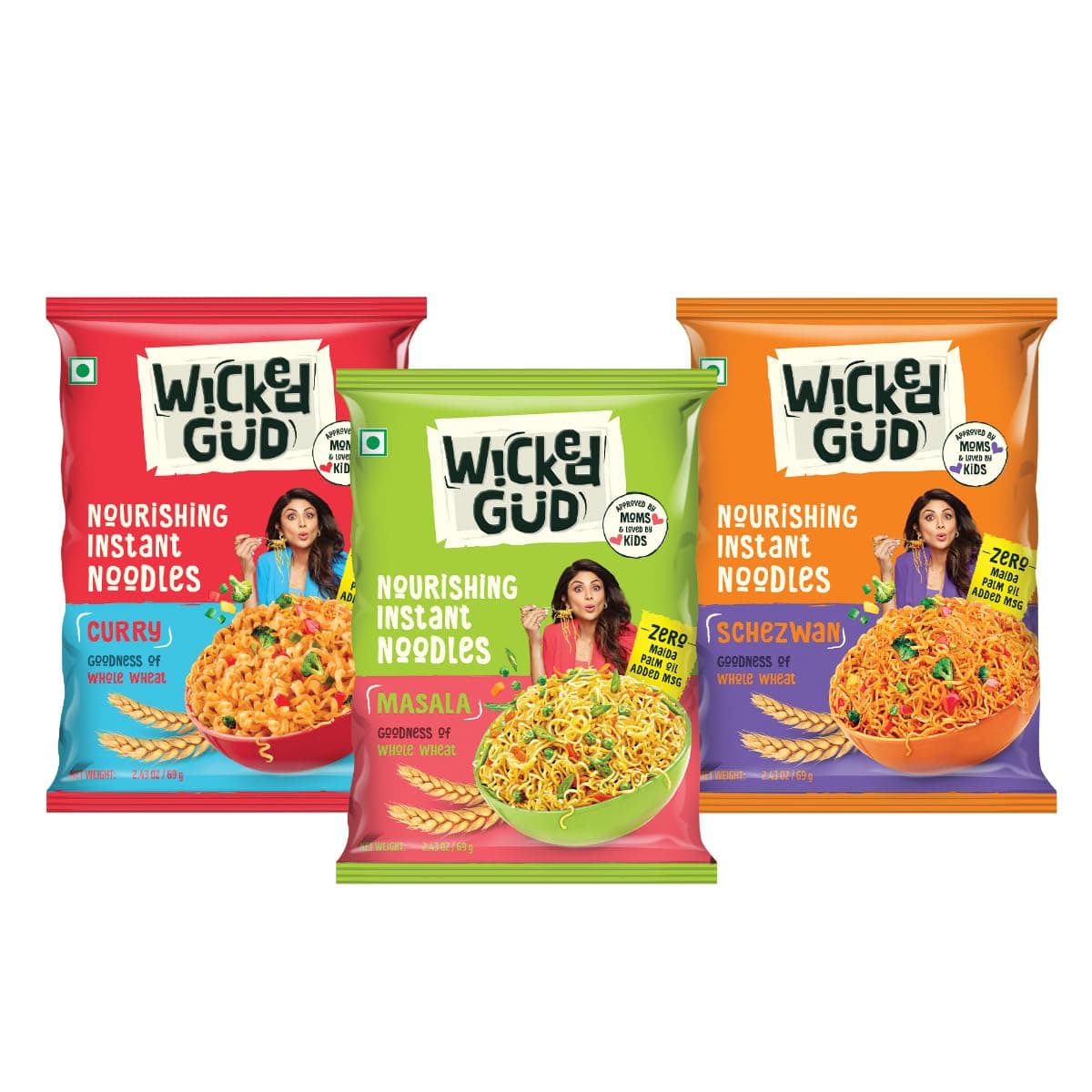 WickedGud Nourishing Instant Noodles Range (Single Packs) | No Maida | No Oil | No MSG | High Protein | High Fibre | Cholesterol Free — image 2