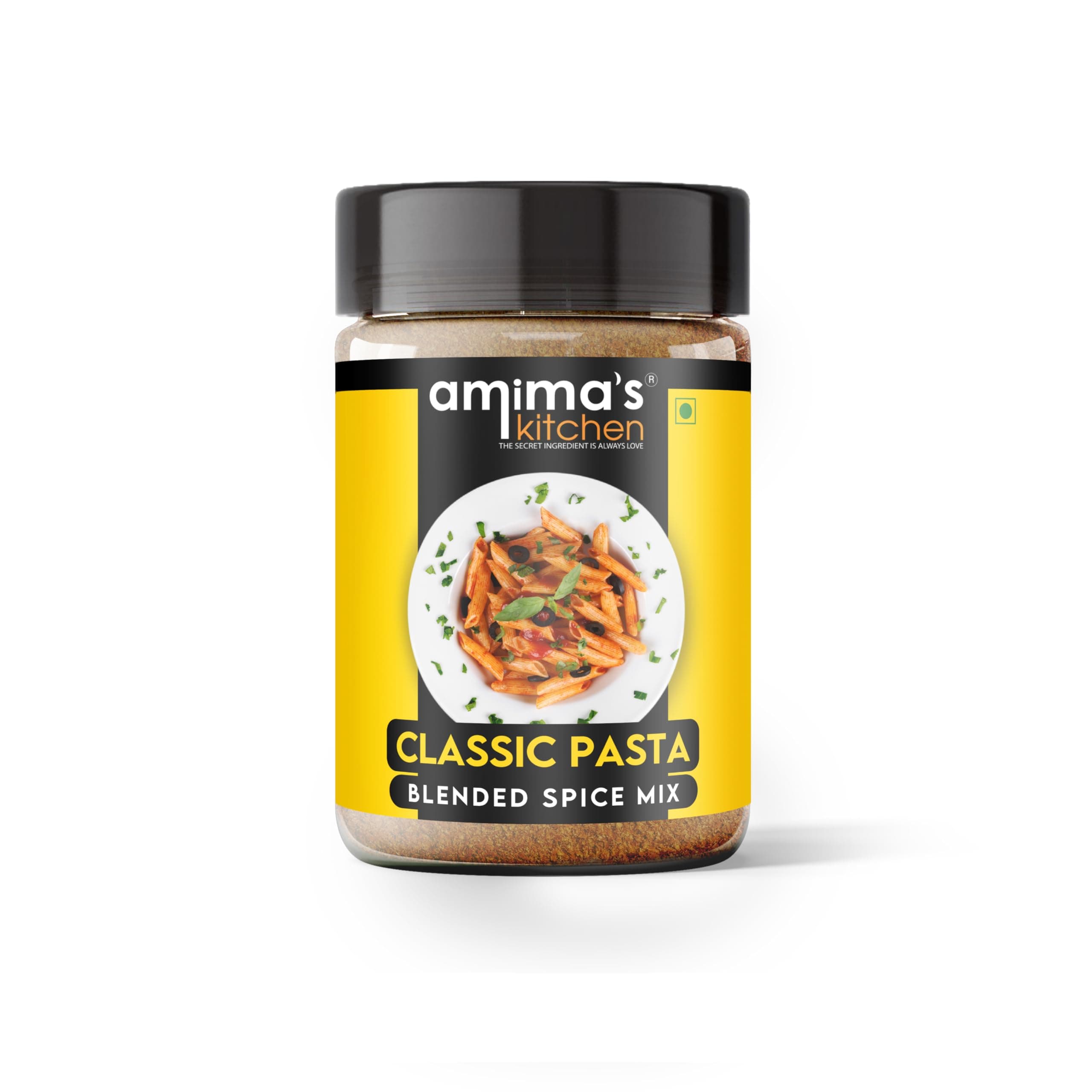 Amima's Kitchen Classic Pasta Jain Spice Mix (No Onion No Garlic) – 100 Grams | Blended Spice Mix | For Healthy and Delicious Cooking | No Synthetic Flavour & Color | Ready Masala Powder