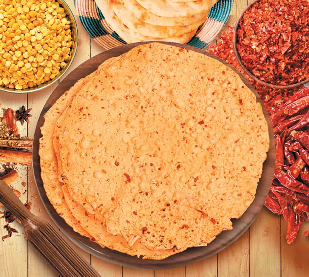 JAIN'S PURE CHANA MASALA PAPAD 200 GM- Handmade, Pack of 2 — image 2