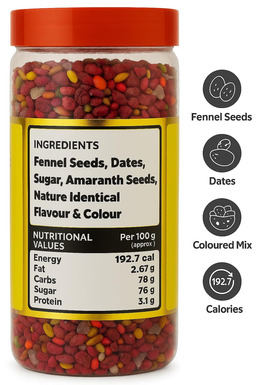 Morpa Chandan Mix Mouth Freshener, Aromatic Chandan Mukhwas, Sweet & Crunchy Digestive After-Meal Treat, 100% Veg Jain Special, Natural Mouthwash Alternative, 200g Reusable Jar Pack — image 2