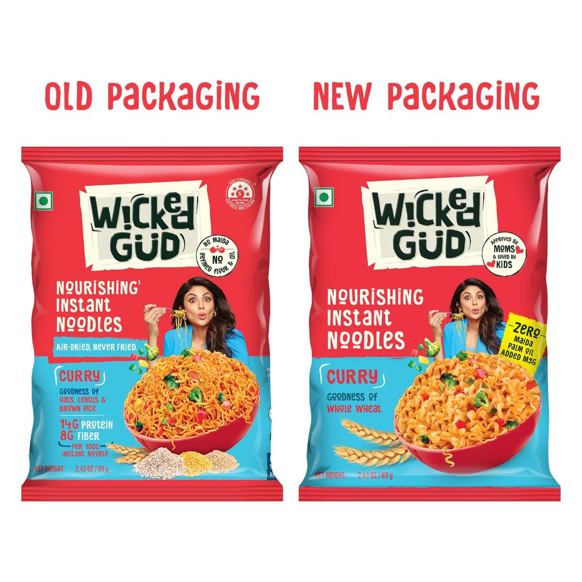 WickedGud Nourishing Instant Noodles Range (Single Packs) | No Maida | No Oil | No MSG | High Protein | High Fibre | Cholesterol Free — image 4