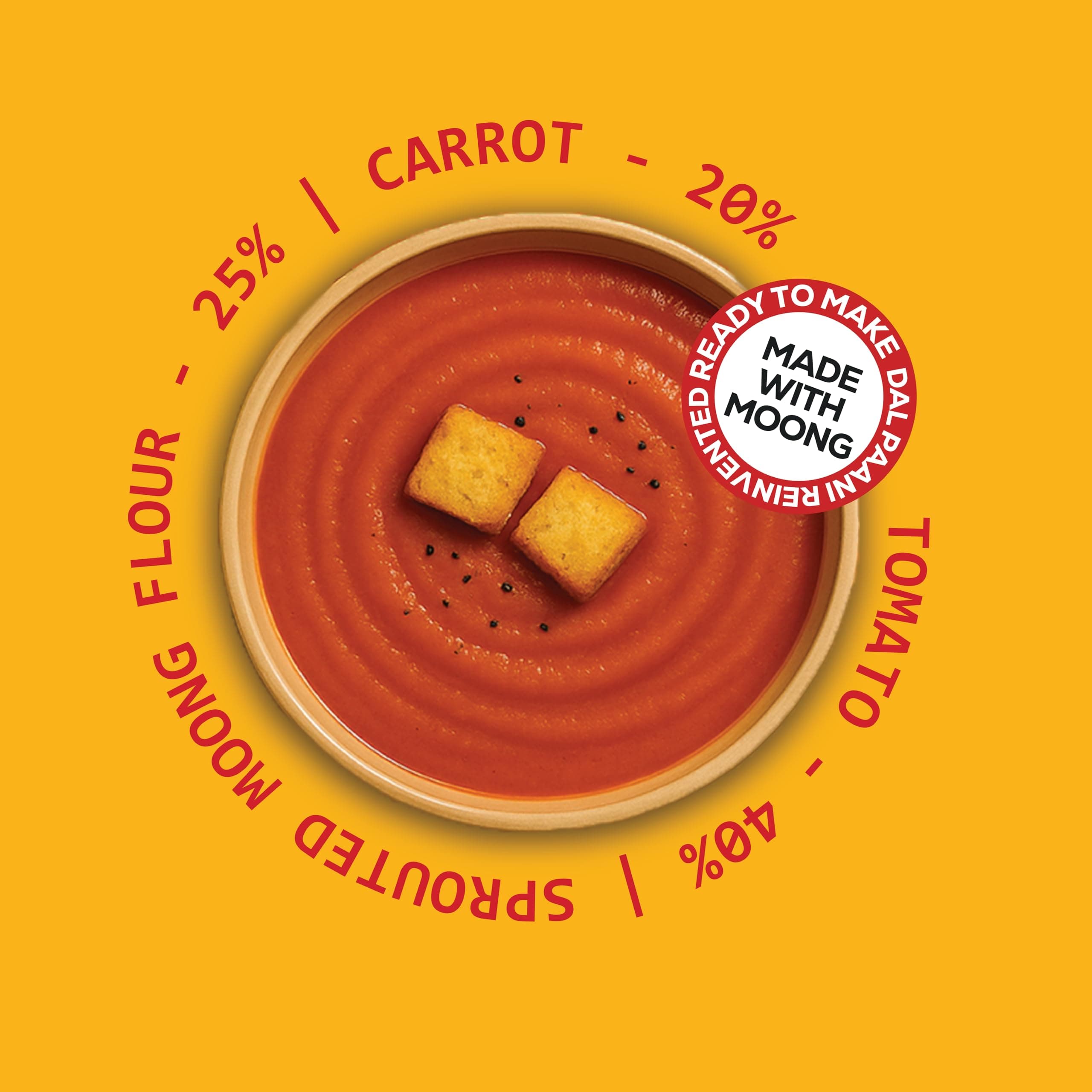 IT's Moong Pani (Soups) | Spicy Tomato | Zero Cornstarch Soups (Pack of 1) | All-Natural | Zero Fillers, Zero Preservatives, Pure Nutrition | 50gms | Easy on the gut, easy digestibility — image 8