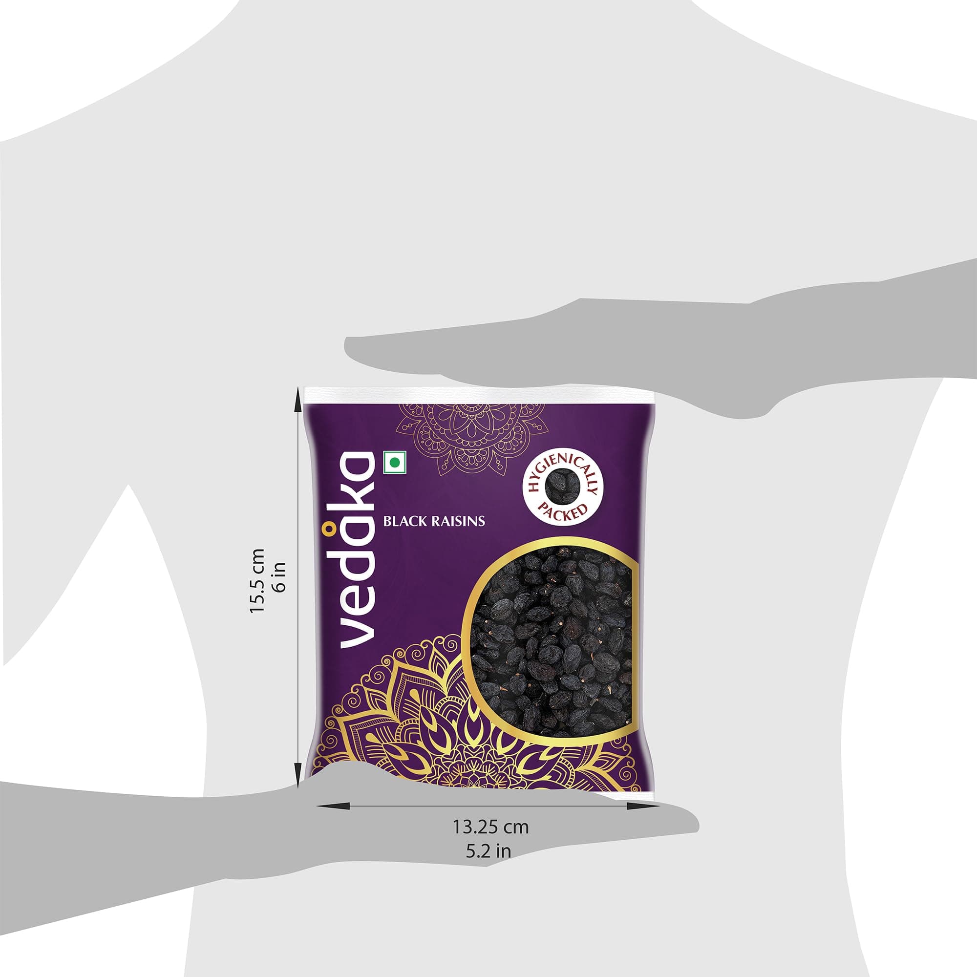 Amazon Brand - Vedaka Premium Afghani Seedless Black Raisins 100g | Kali Kishmish | Delecious & Healthy Snack — image 9