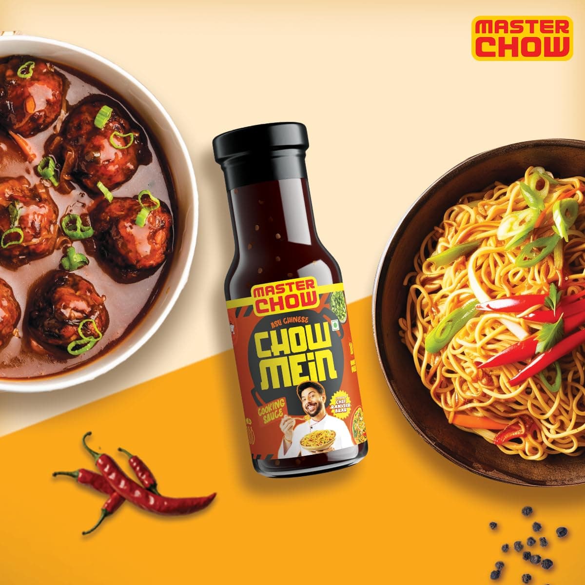 MasterChow Indo-Chinese Chowmein Sauce - Noodle Cooking Sauce | 220gms — image 5